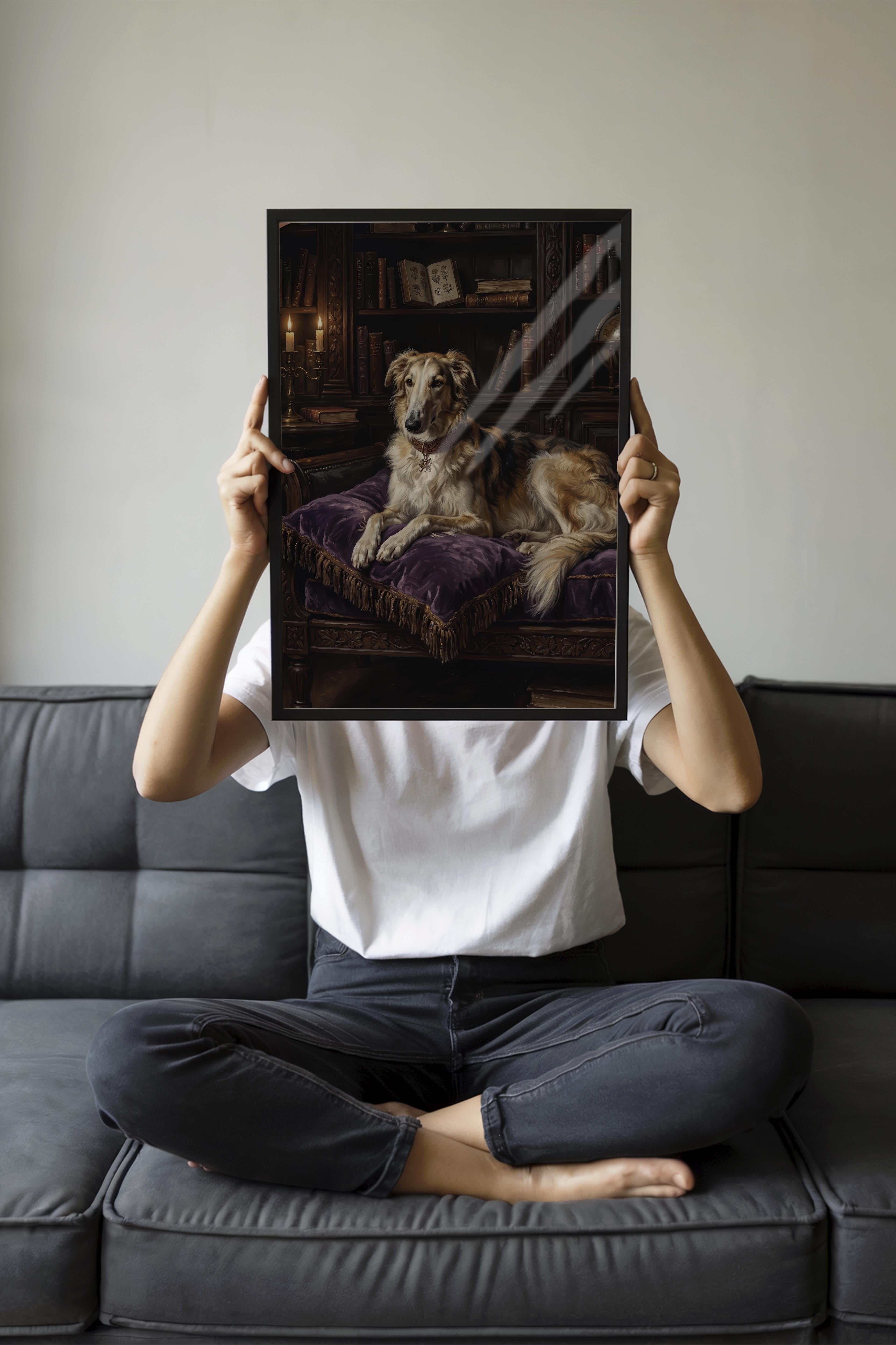 Köpek Posteri, Siyah Çerçeveli Poster, Old Money Serisi, NO:113201