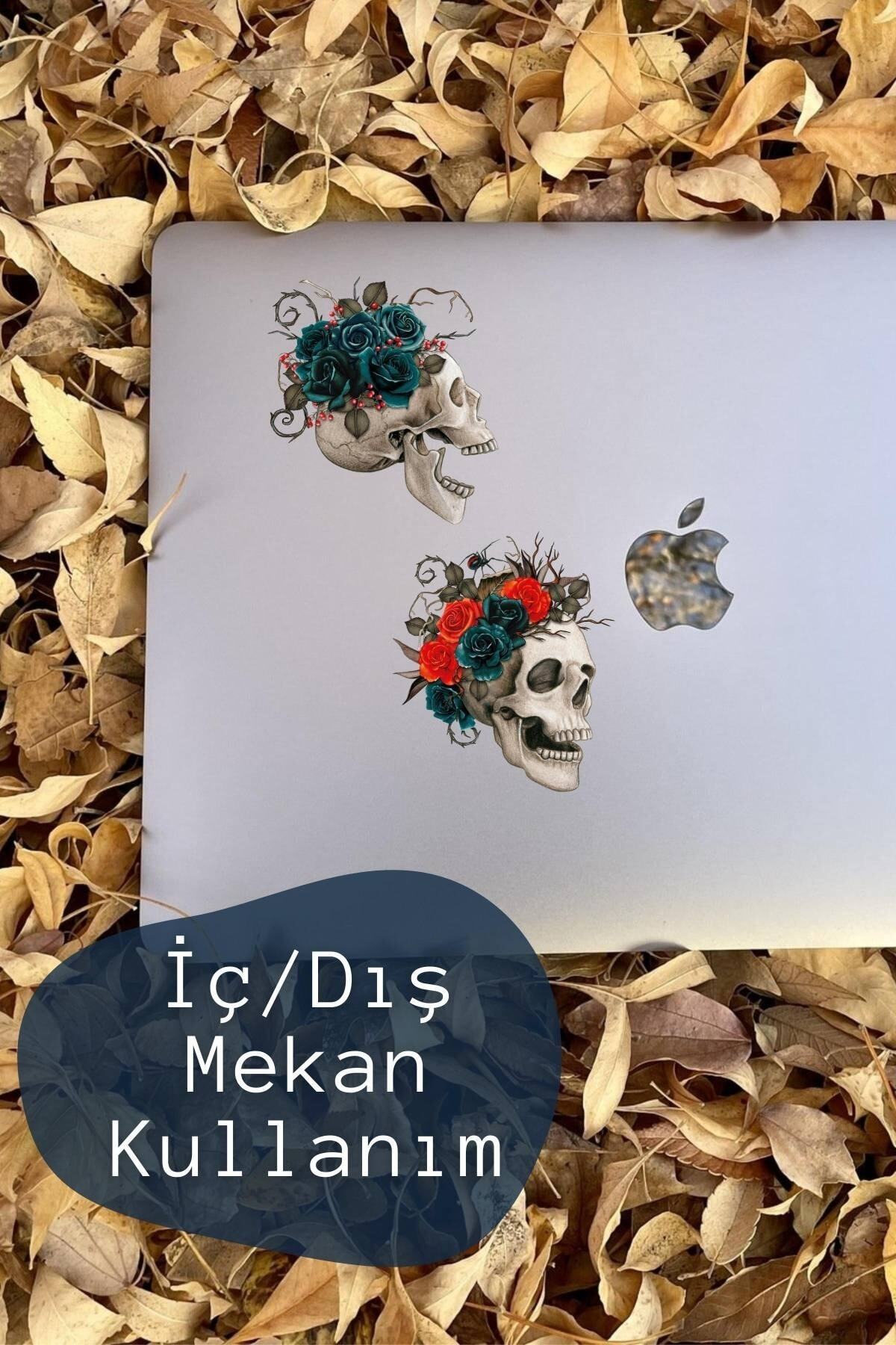 Kuru Kafa Temalı Sticker Seti - 6 Adet Etiket Seti- Telefon, Tablet, Defter Laptop Uyumlu Etiket