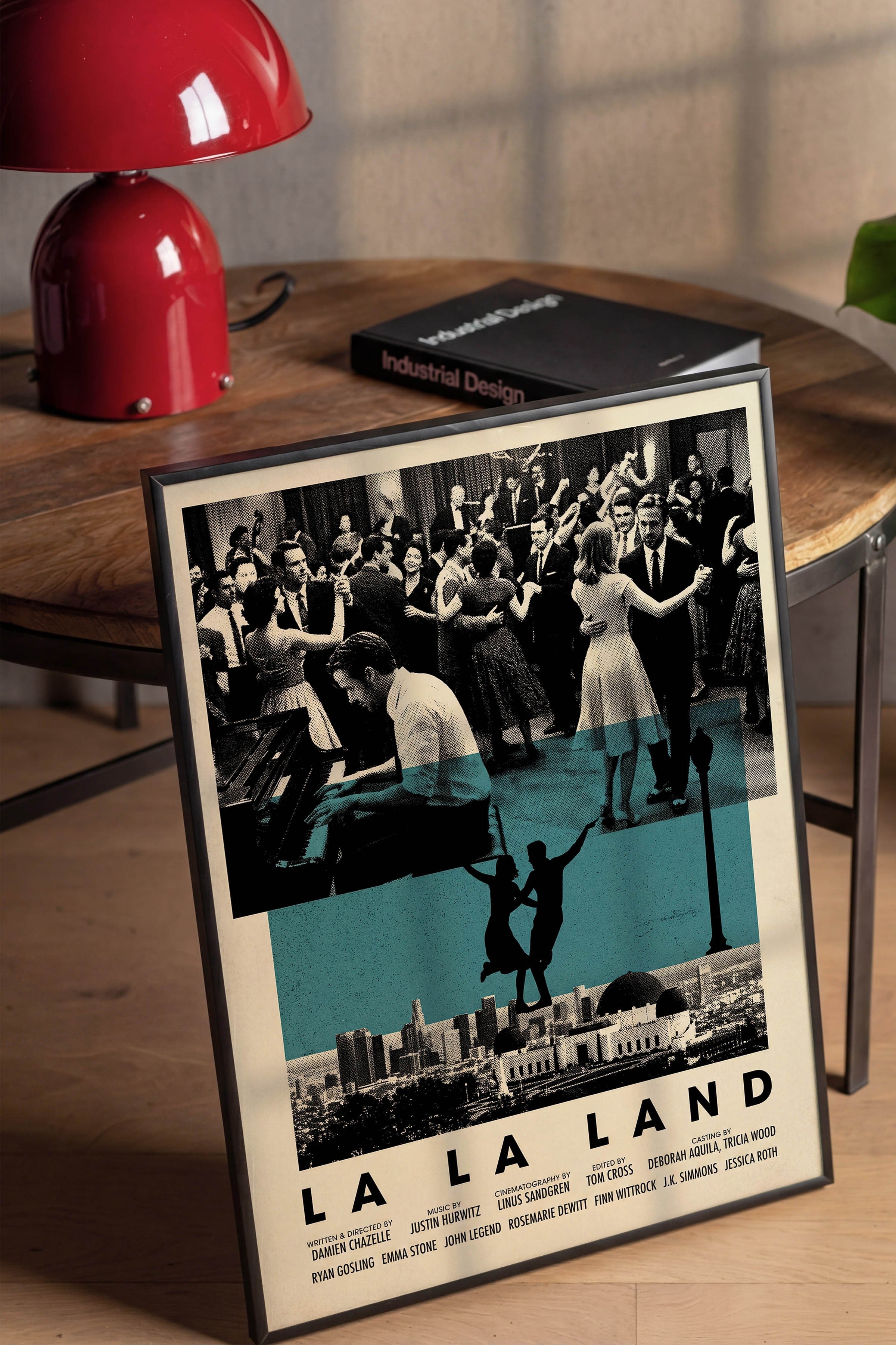 La La Land Siyah Çerçeveli Poster, Sinema ve Dizi Tablo, Film Dizi Afişleri NO:112829