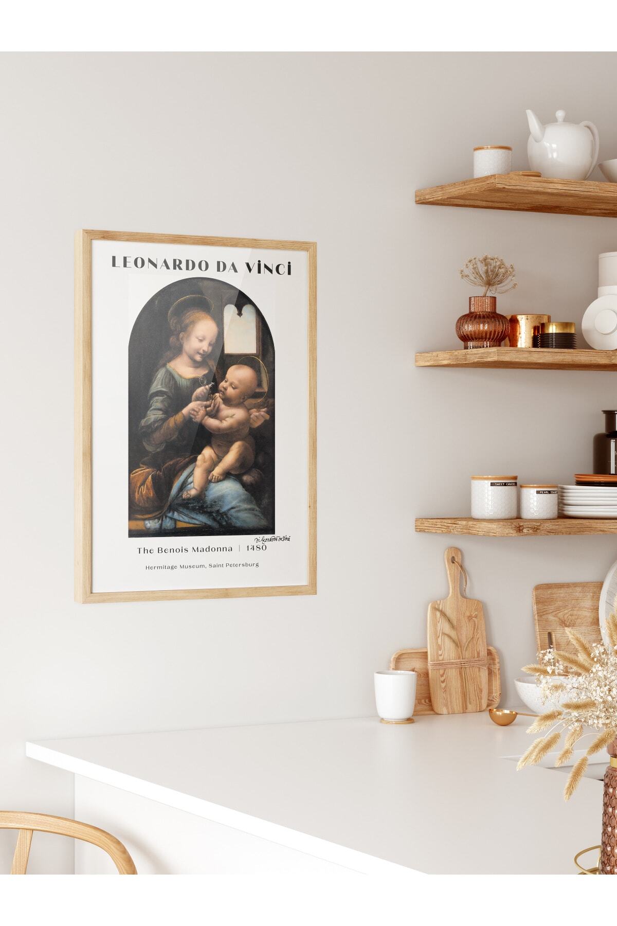 Leonardo Da Vinci Duvar Posteri - Duvar Dekoru - Sanat Serisi Posterleri - Kalın Kağıt - Çerçevesiz
