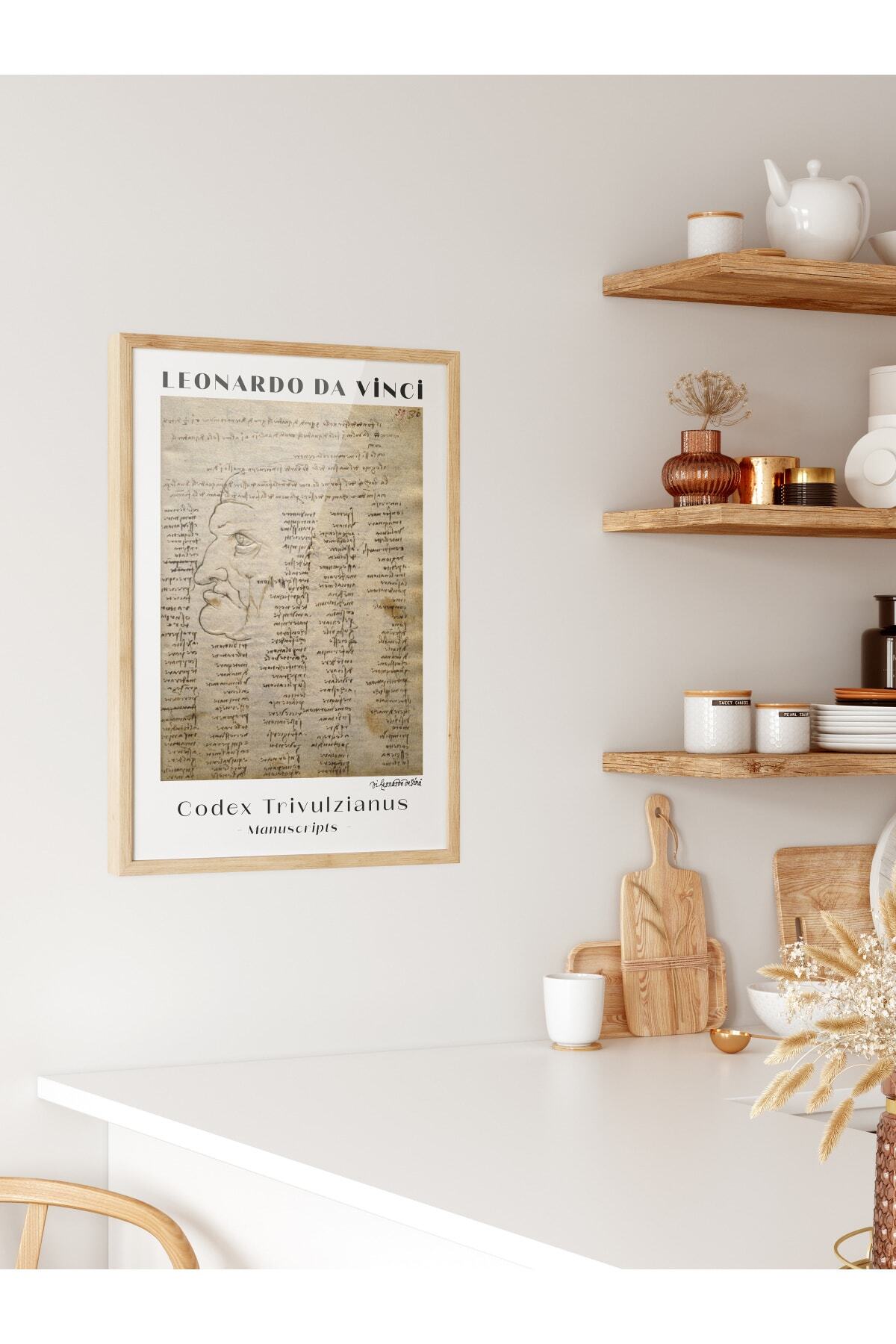 Leonardo Da Vinci Duvar Posteri - Duvar Dekoru - Sanat Serisi Posterleri - Kalın Kağıt - Çerçevesiz