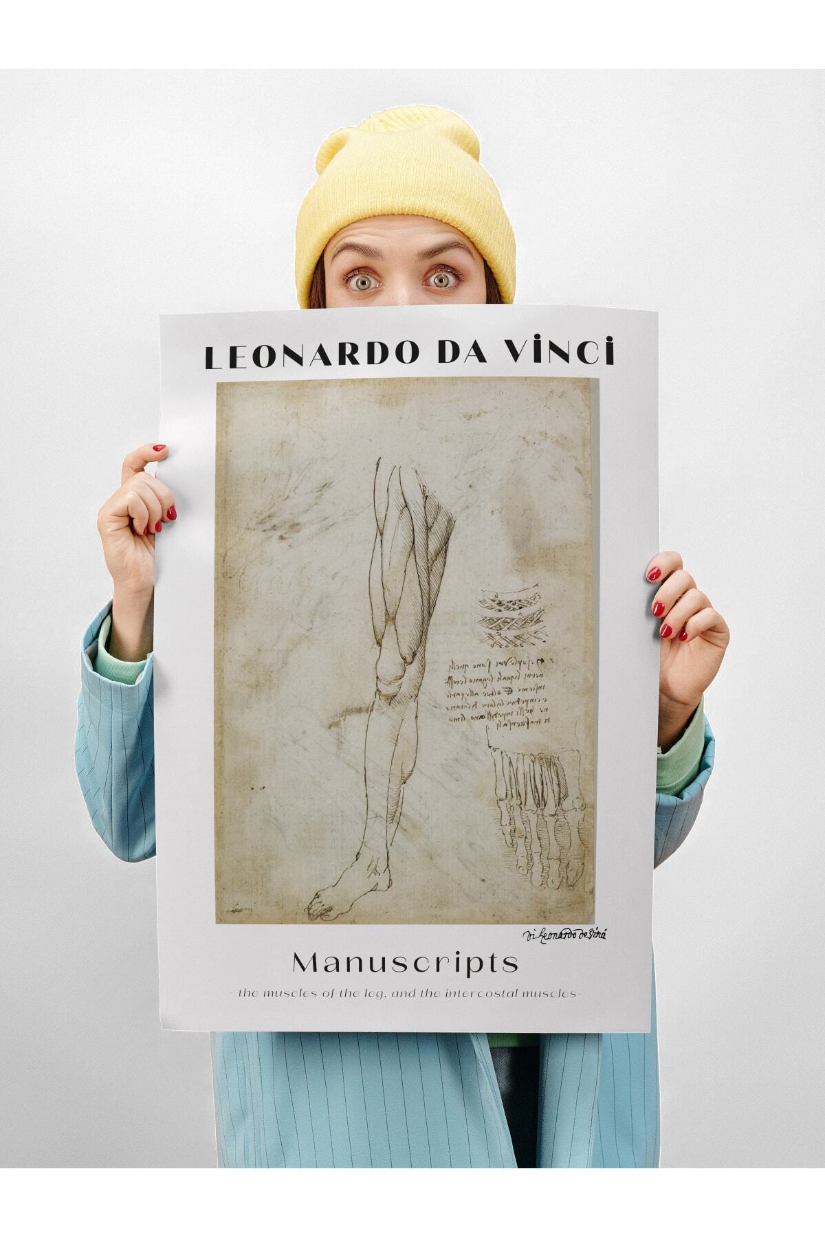 Leonardo Da Vinci Duvar Posteri - Duvar Dekoru - Sanat Serisi Posterleri - Kalın Kağıt - Çerçevesiz
