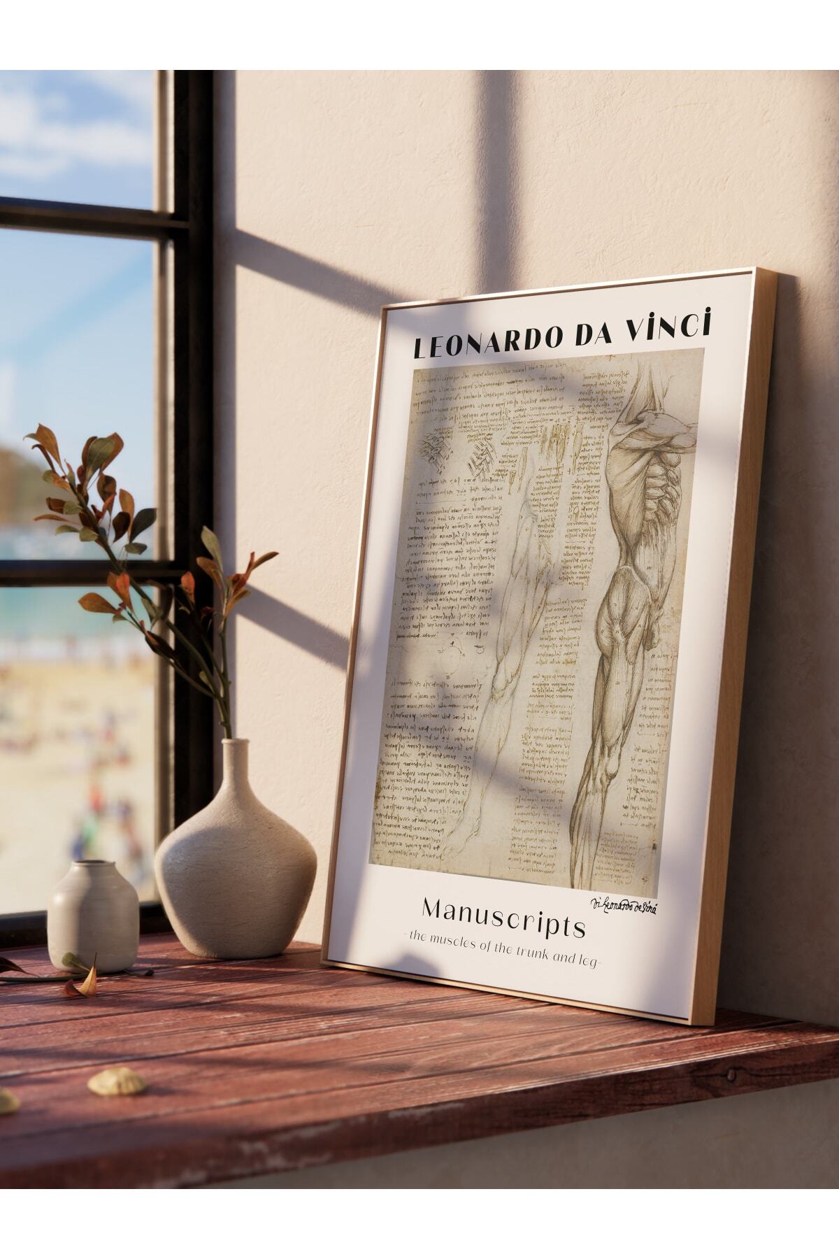 Leonardo Da Vinci Duvar Posteri - Duvar Dekoru - Sanat Serisi Posterleri - Kalın Kağıt - Çerçevesiz