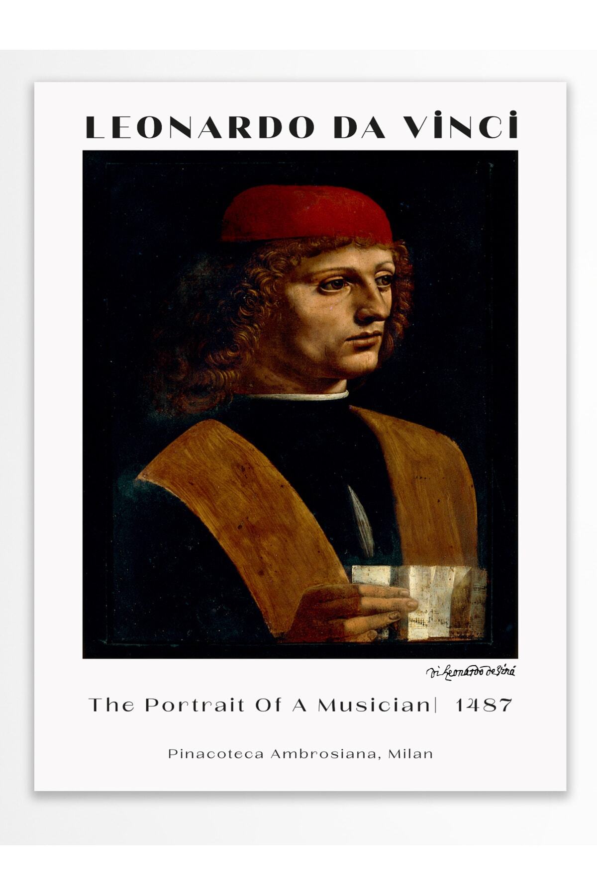 Leonardo Da Vinci Duvar Posteri - Duvar Dekoru - Sanat Serisi Posterleri - Kalın Kağıt - Çerçevesiz