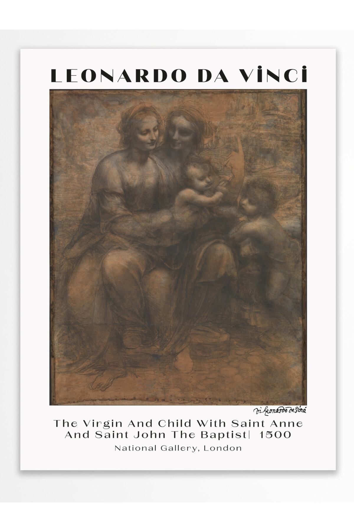 Leonardo Da Vinci Duvar Posteri - Duvar Dekoru - Sanat Serisi Posterleri - Kalın Kağıt - Çerçevesiz