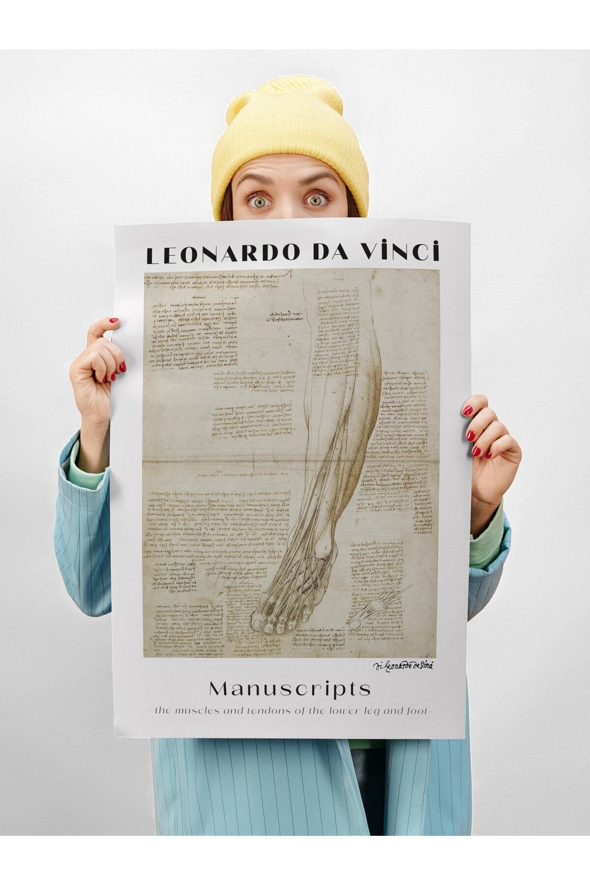 Leonardo Da Vinci Duvar Posteri - Duvar Dekoru - Sanat Serisi Posterleri - Kalın Kağıt - Çerçevesiz