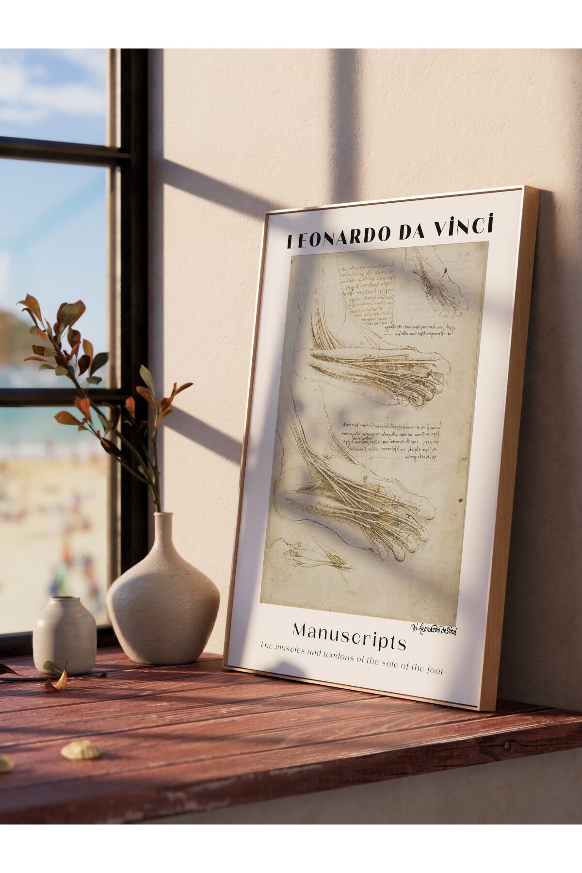 Leonardo Da Vinci Duvar Posteri - Duvar Dekoru - Sanat Serisi Posterleri - Kalın Kağıt - Çerçevesiz