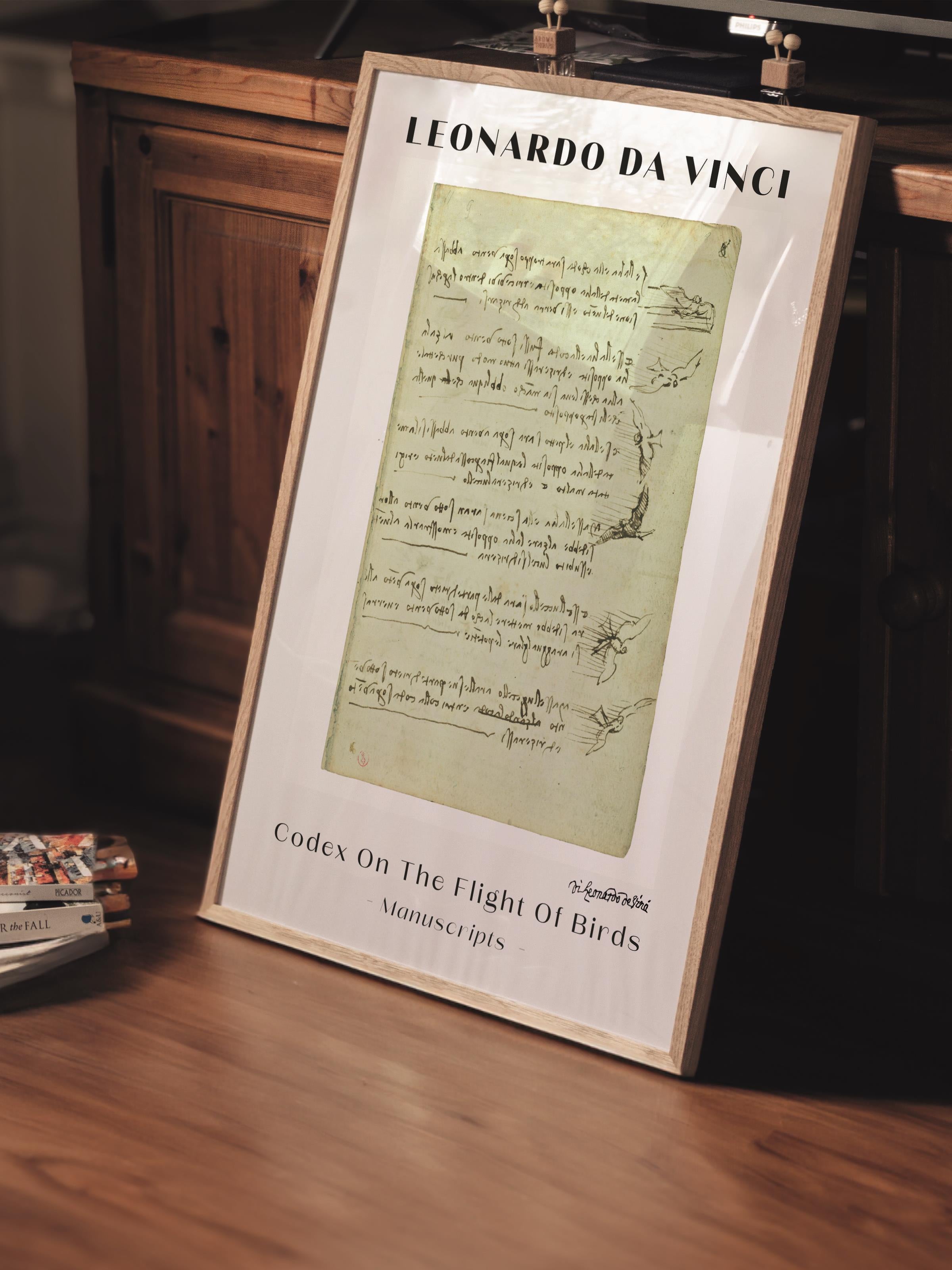 Leonardo Da Vinci Duvar Posteri - Duvar Dekoru - Sanat Serisi Posterleri - Kalın Kağıt - Çerçevesiz