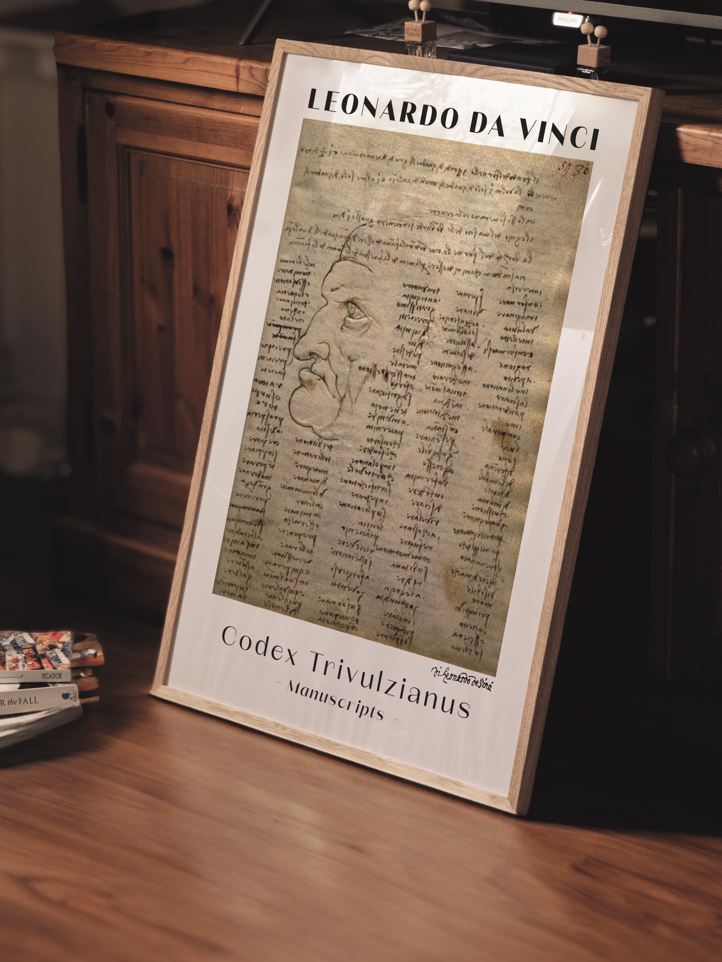 Leonardo Da Vinci Duvar Posteri - Duvar Dekoru - Sanat Serisi Posterleri - Kalın Kağıt - Çerçevesiz