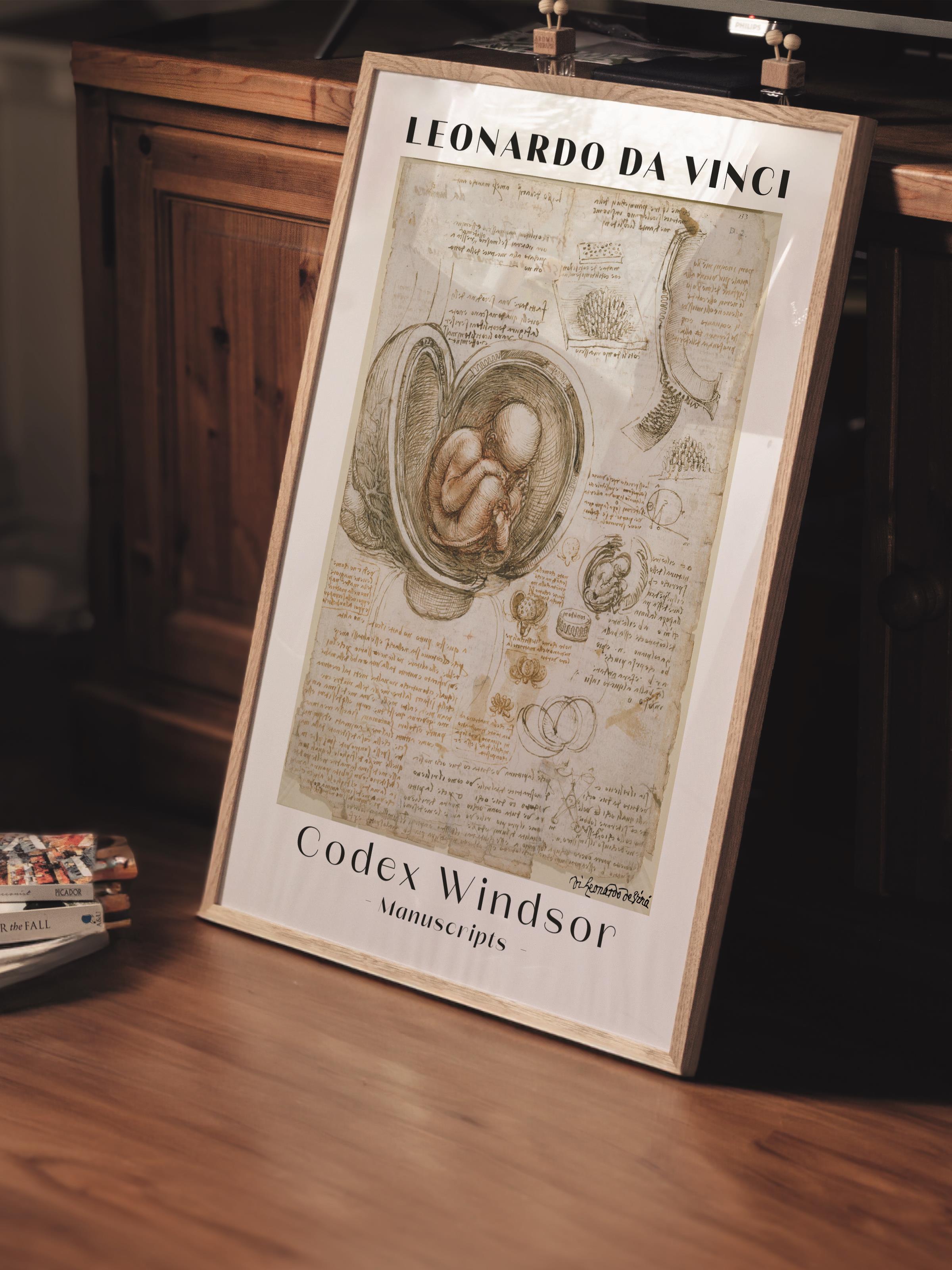 Leonardo Da Vinci Duvar Posteri - Duvar Dekoru - Sanat Serisi Posterleri - Kalın Kağıt - Çerçevesiz