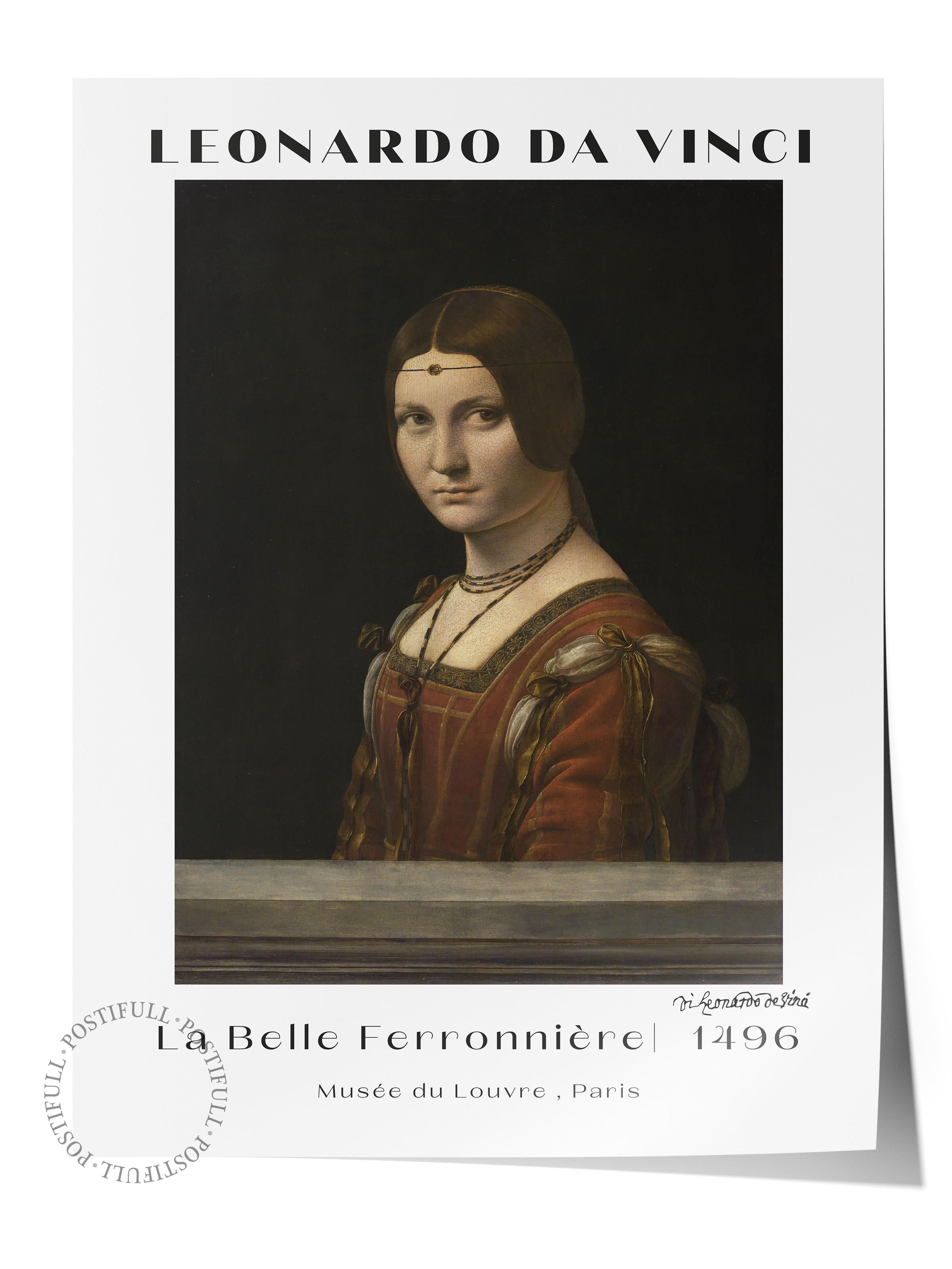 Leonardo Da Vinci Duvar Posteri - Duvar Dekoru - Sanat Serisi Posterleri - Kalın Kağıt - Çerçevesiz