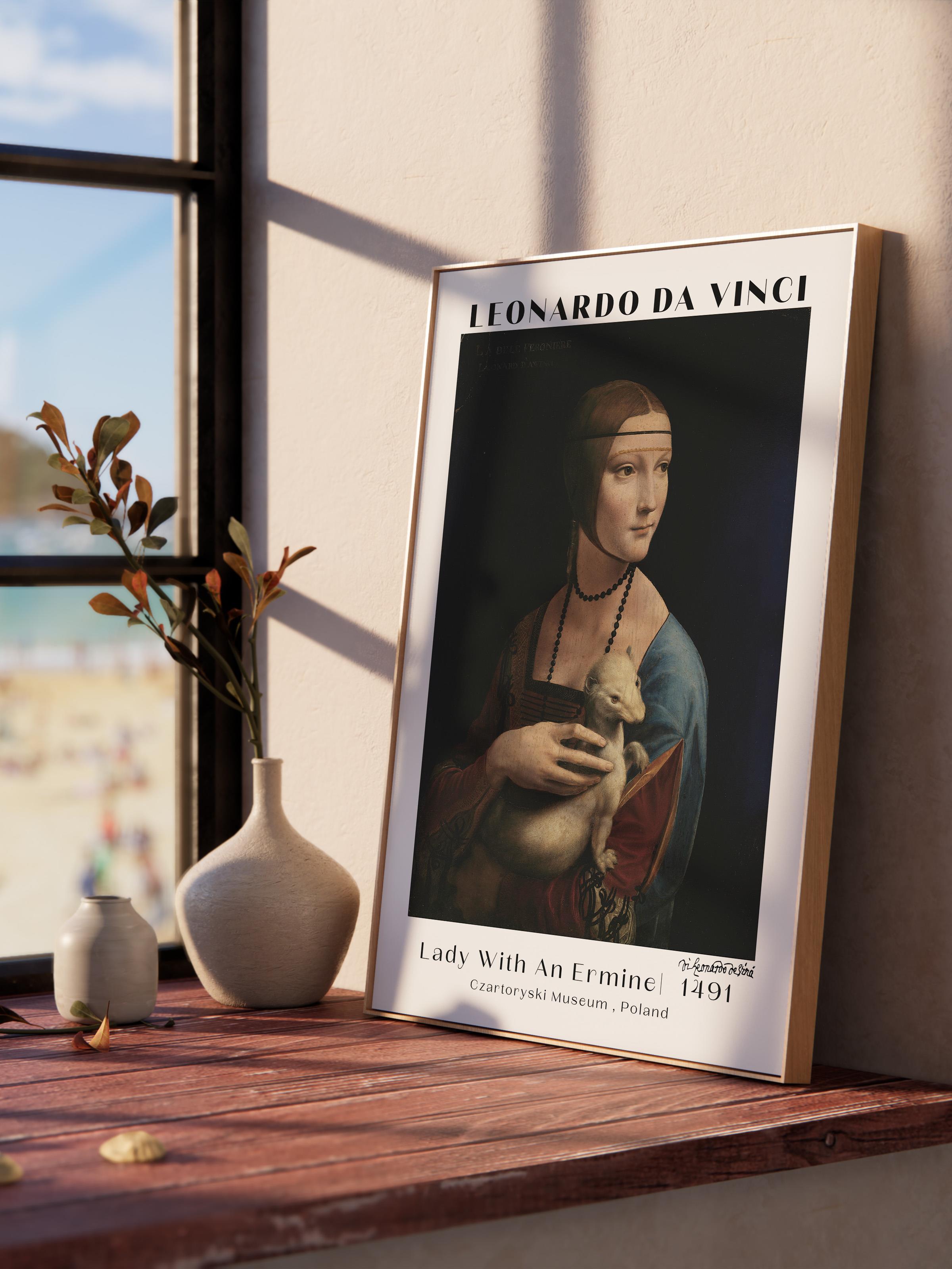 Leonardo Da Vinci Duvar Posteri - Duvar Dekoru - Sanat Serisi Posterleri - Kalın Kağıt - Çerçevesiz