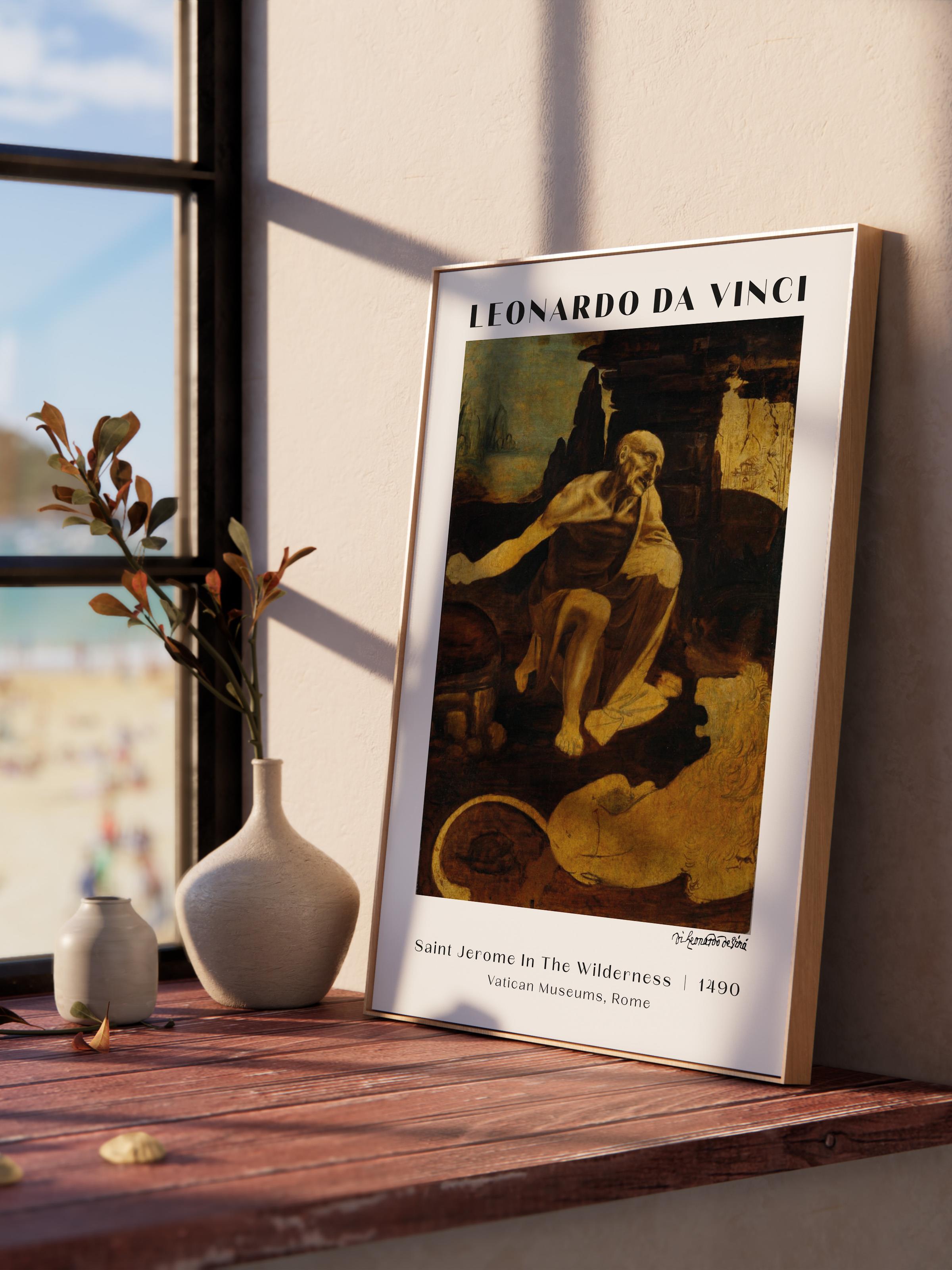 Leonardo Da Vinci Duvar Posteri - Duvar Dekoru - Sanat Serisi Posterleri - Kalın Kağıt - Çerçevesiz