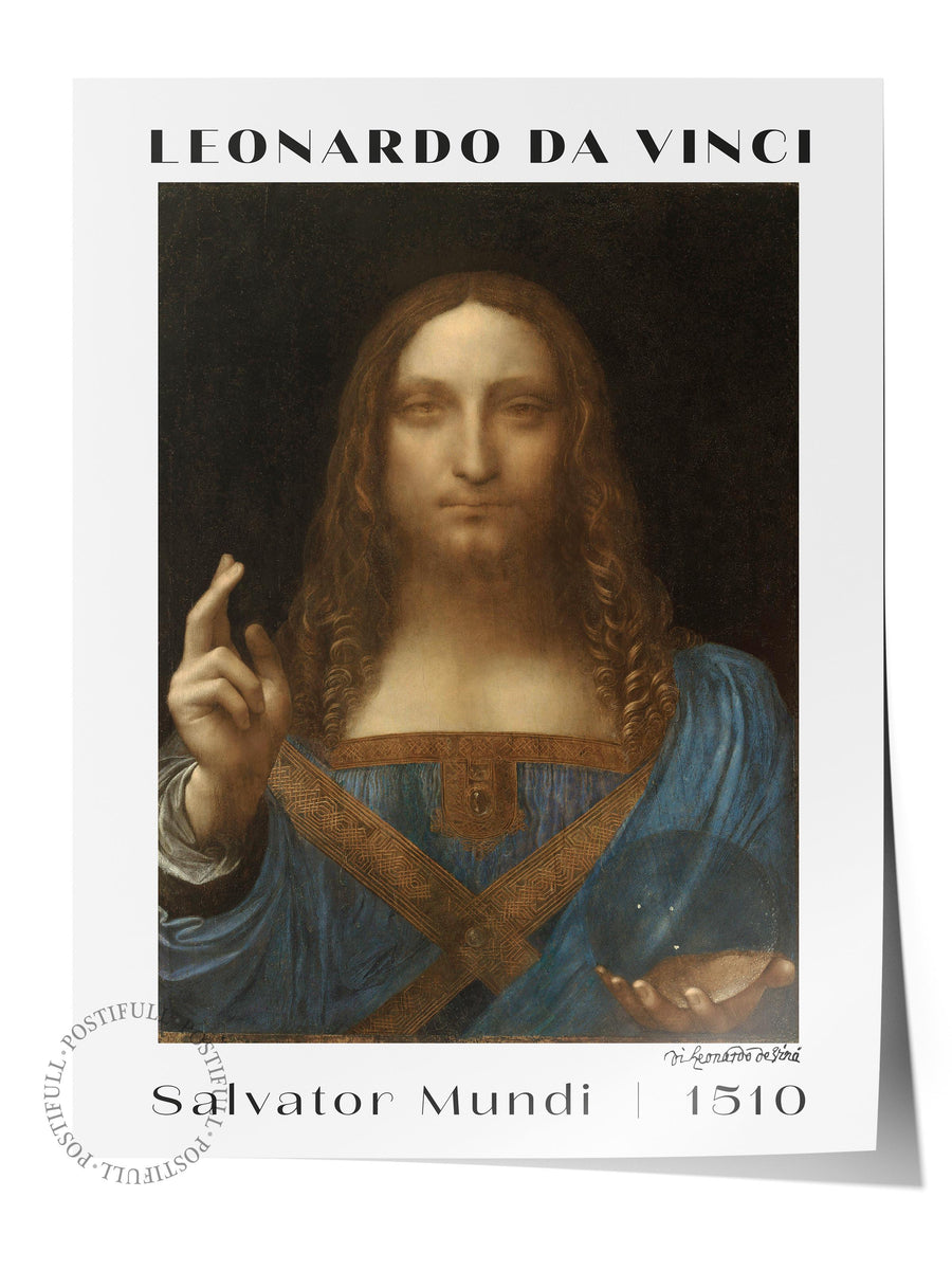 Farklı Tonlarda Leonardo da Vinci Modern Sanat Çerçevesiz Poster