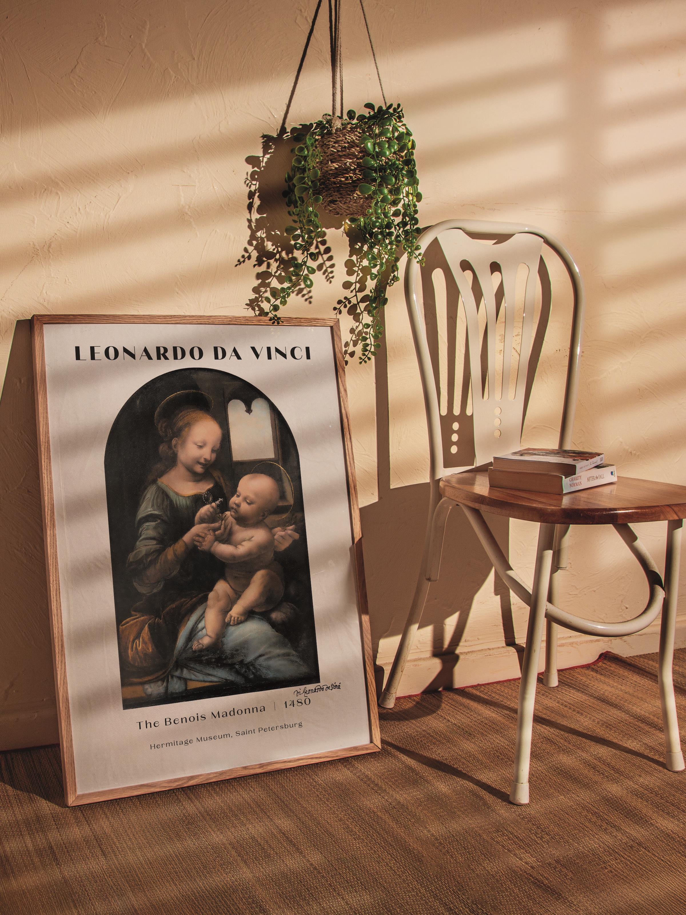Leonardo Da Vinci Duvar Posteri - Duvar Dekoru - Sanat Serisi Posterleri - Kalın Kağıt - Çerçevesiz