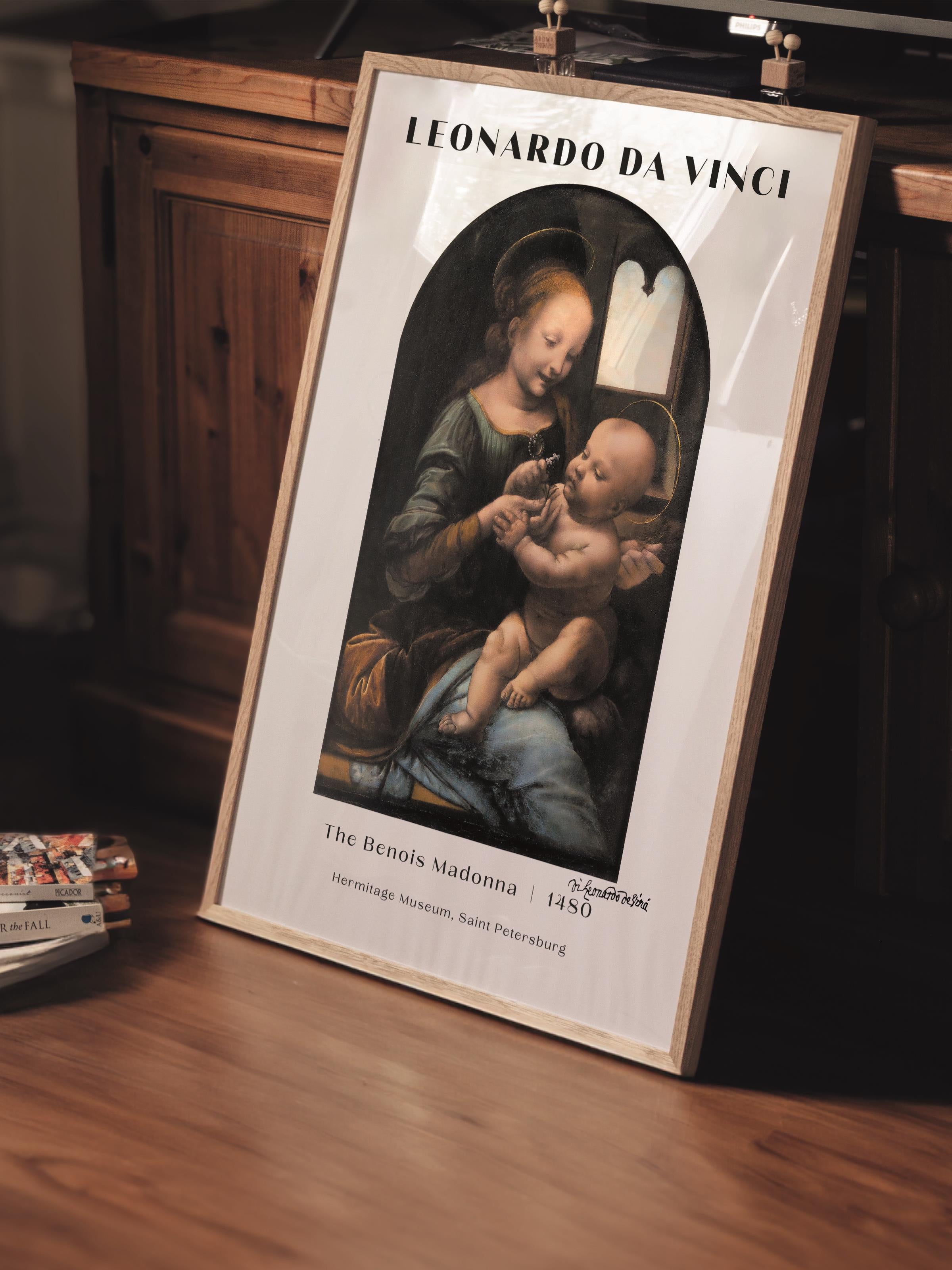 Leonardo Da Vinci Duvar Posteri - Duvar Dekoru - Sanat Serisi Posterleri - Kalın Kağıt - Çerçevesiz