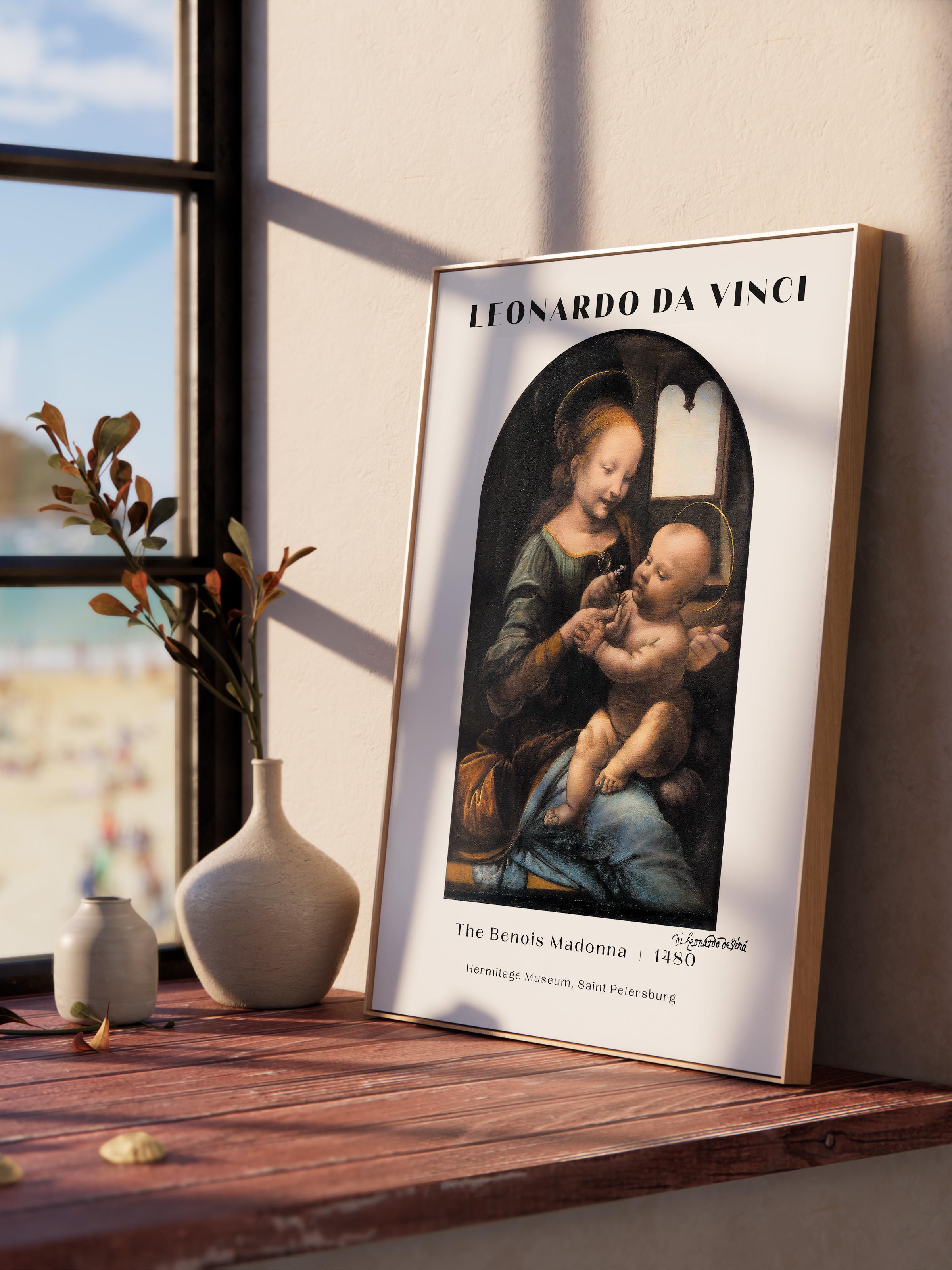 Leonardo Da Vinci Duvar Posteri - Duvar Dekoru - Sanat Serisi Posterleri - Kalın Kağıt - Çerçevesiz