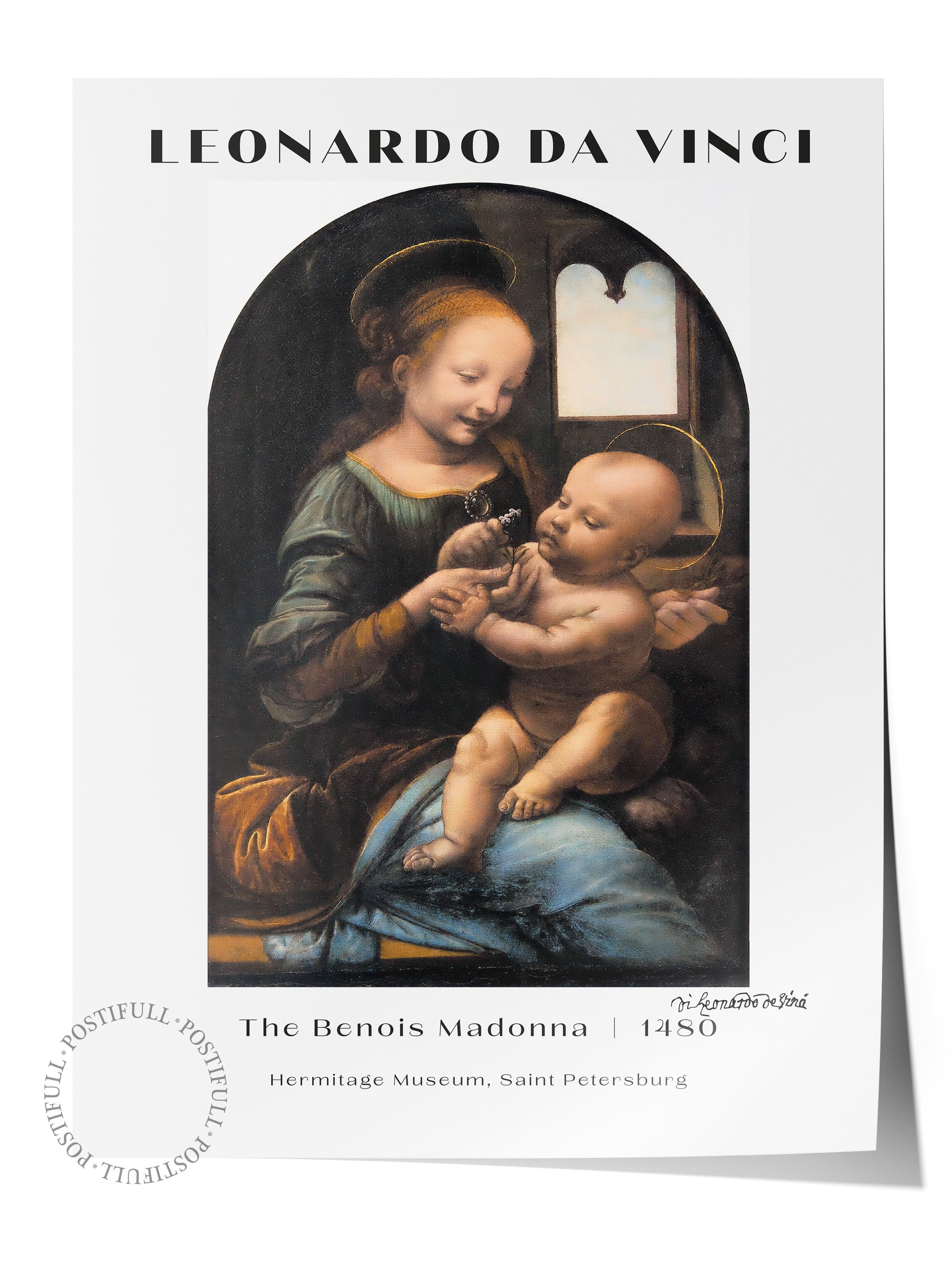 Leonardo Da Vinci Duvar Posteri - Duvar Dekoru - Sanat Serisi Posterleri - Kalın Kağıt - Çerçevesiz