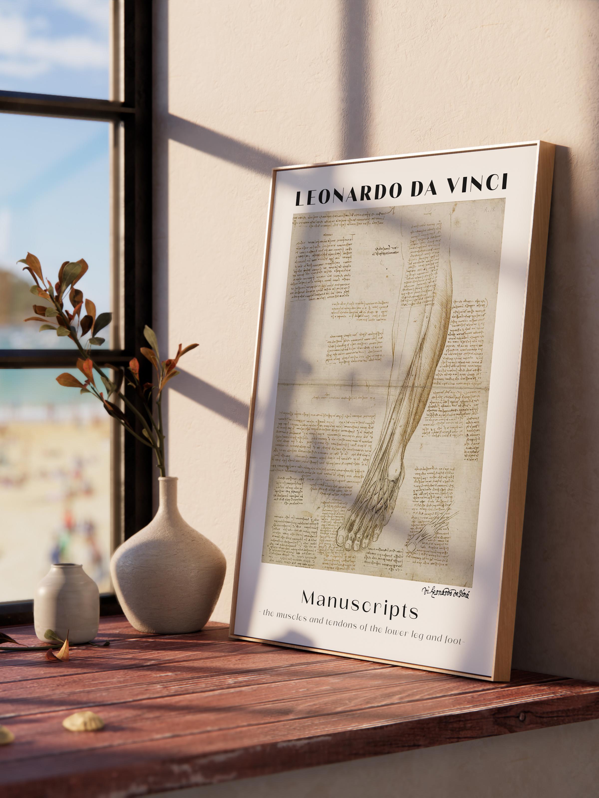 Leonardo Da Vinci Duvar Posteri - Duvar Dekoru - Sanat Serisi Posterleri - Kalın Kağıt - Çerçevesiz