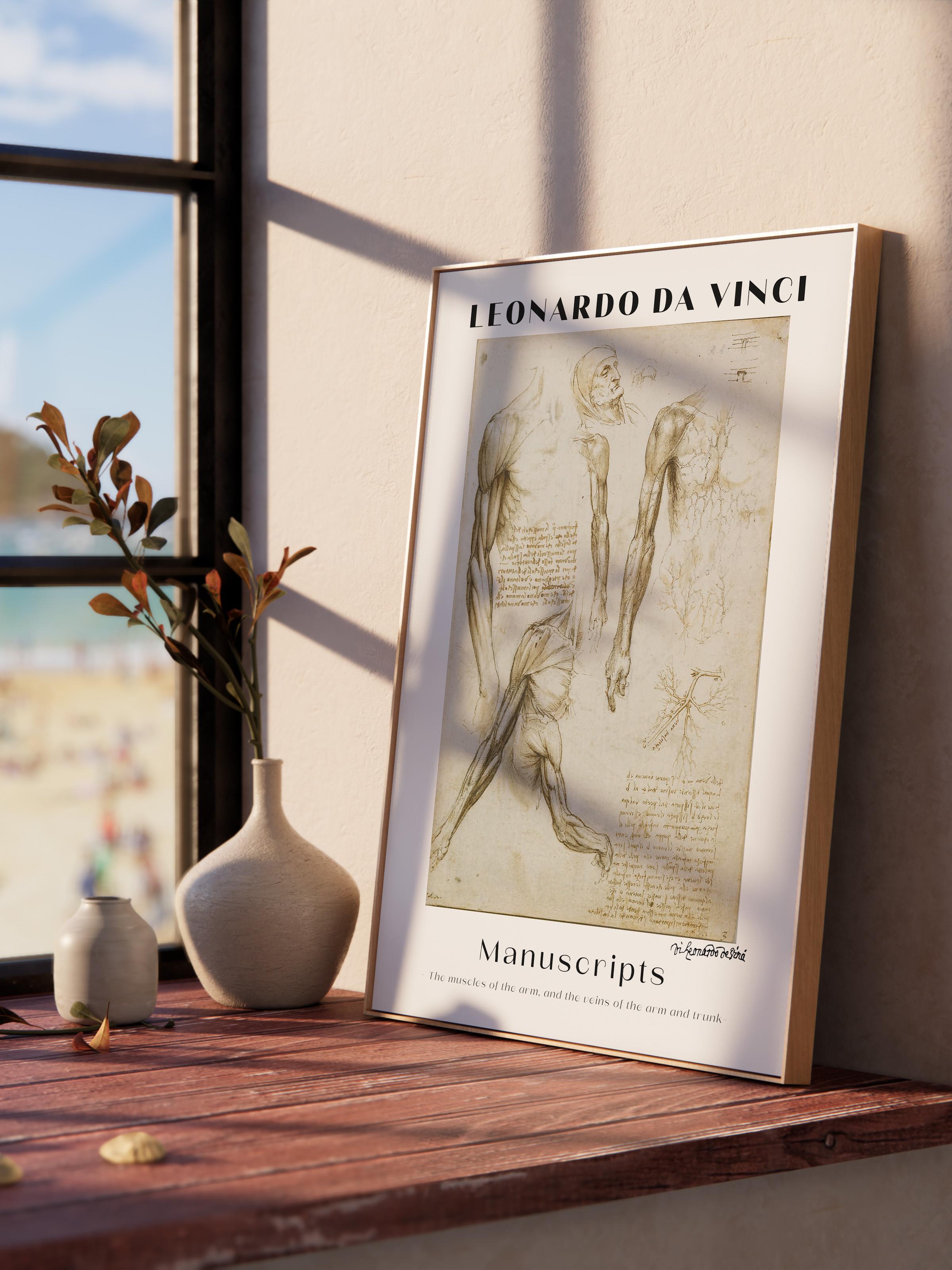 Leonardo Da Vinci Duvar Posteri - Duvar Dekoru - Sanat Serisi Posterleri - Kalın Kağıt - Çerçevesiz