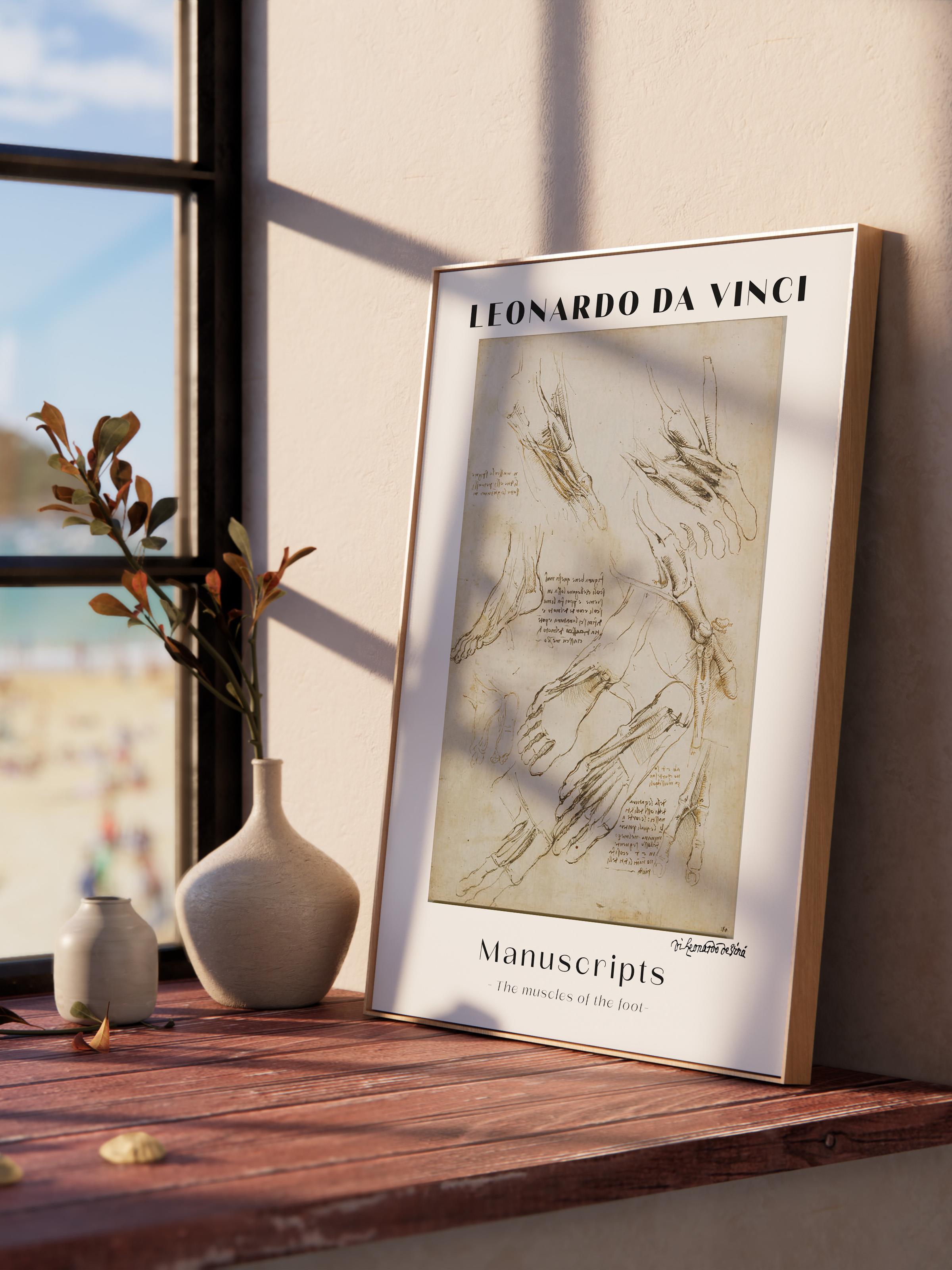 Leonardo Da Vinci Duvar Posteri - Duvar Dekoru - Sanat Serisi Posterleri - Kalın Kağıt - Çerçevesiz