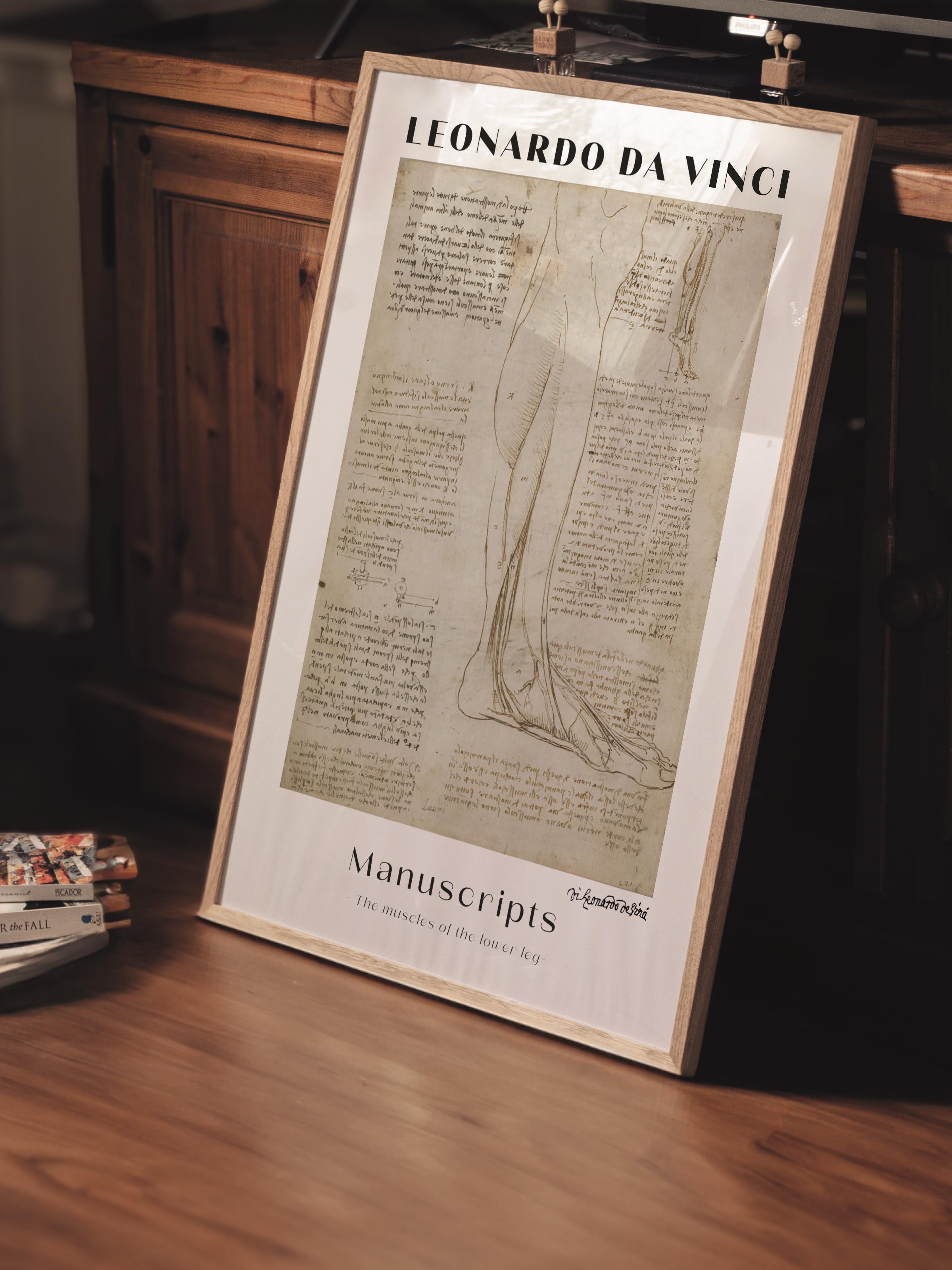 Leonardo Da Vinci Duvar Posteri - Duvar Dekoru - Sanat Serisi Posterleri - Kalın Kağıt - Çerçevesiz