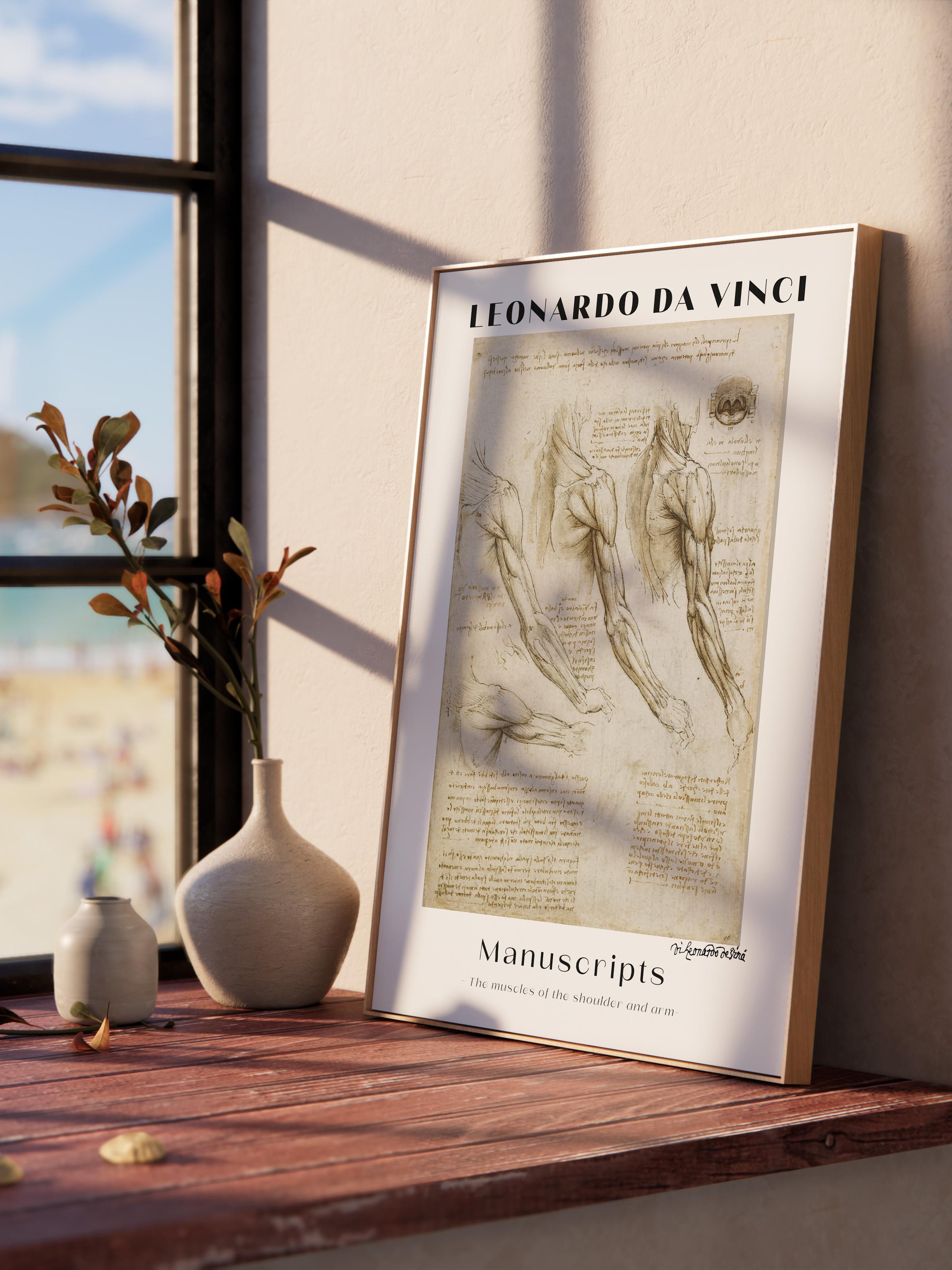 Leonardo Da Vinci Duvar Posteri - Duvar Dekoru - Sanat Serisi Posterleri - Kalın Kağıt - Çerçevesiz