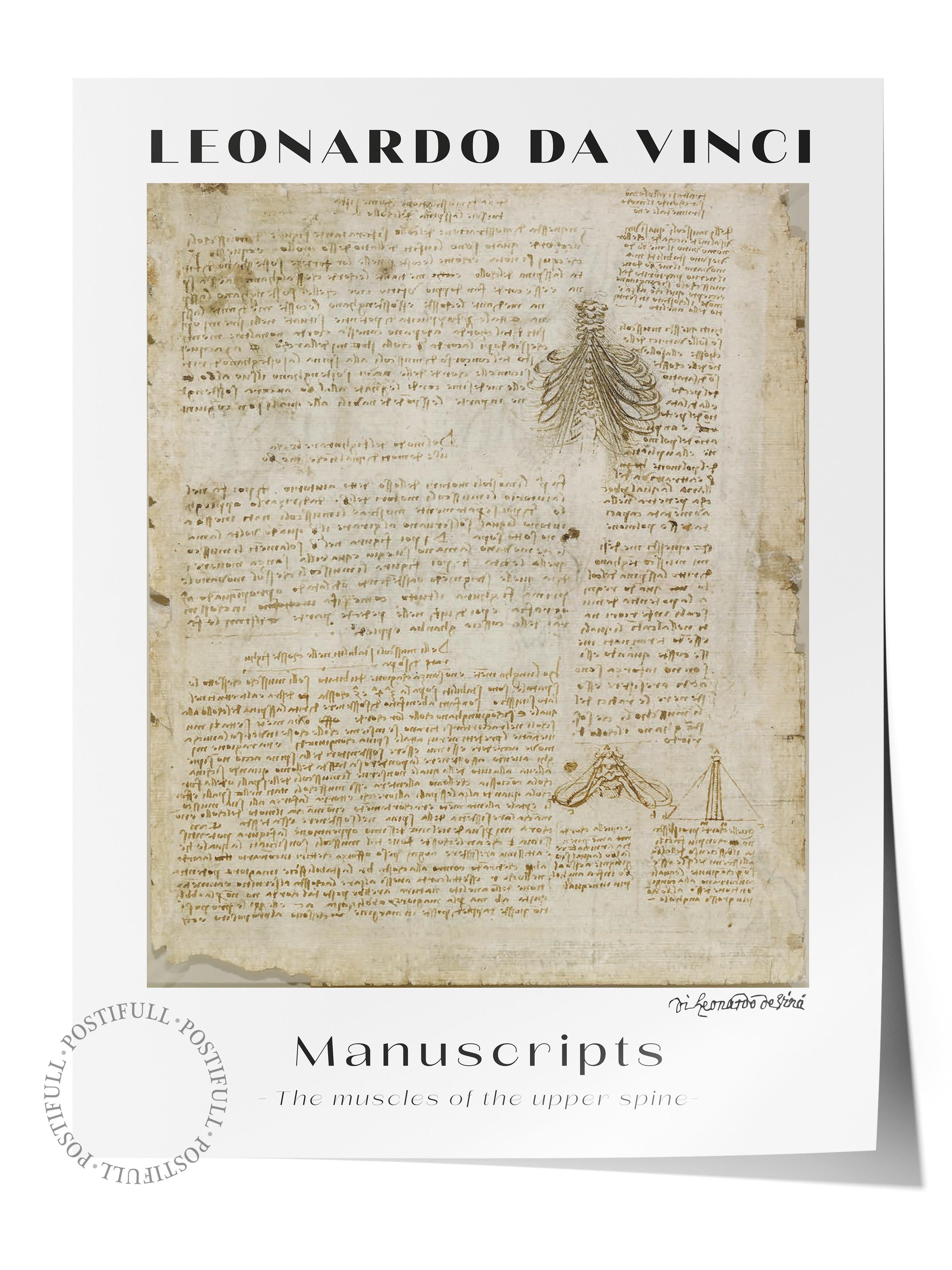 Leonardo Da Vinci Duvar Posteri - Duvar Dekoru - Sanat Serisi Posterleri - Kalın Kağıt - Çerçevesiz