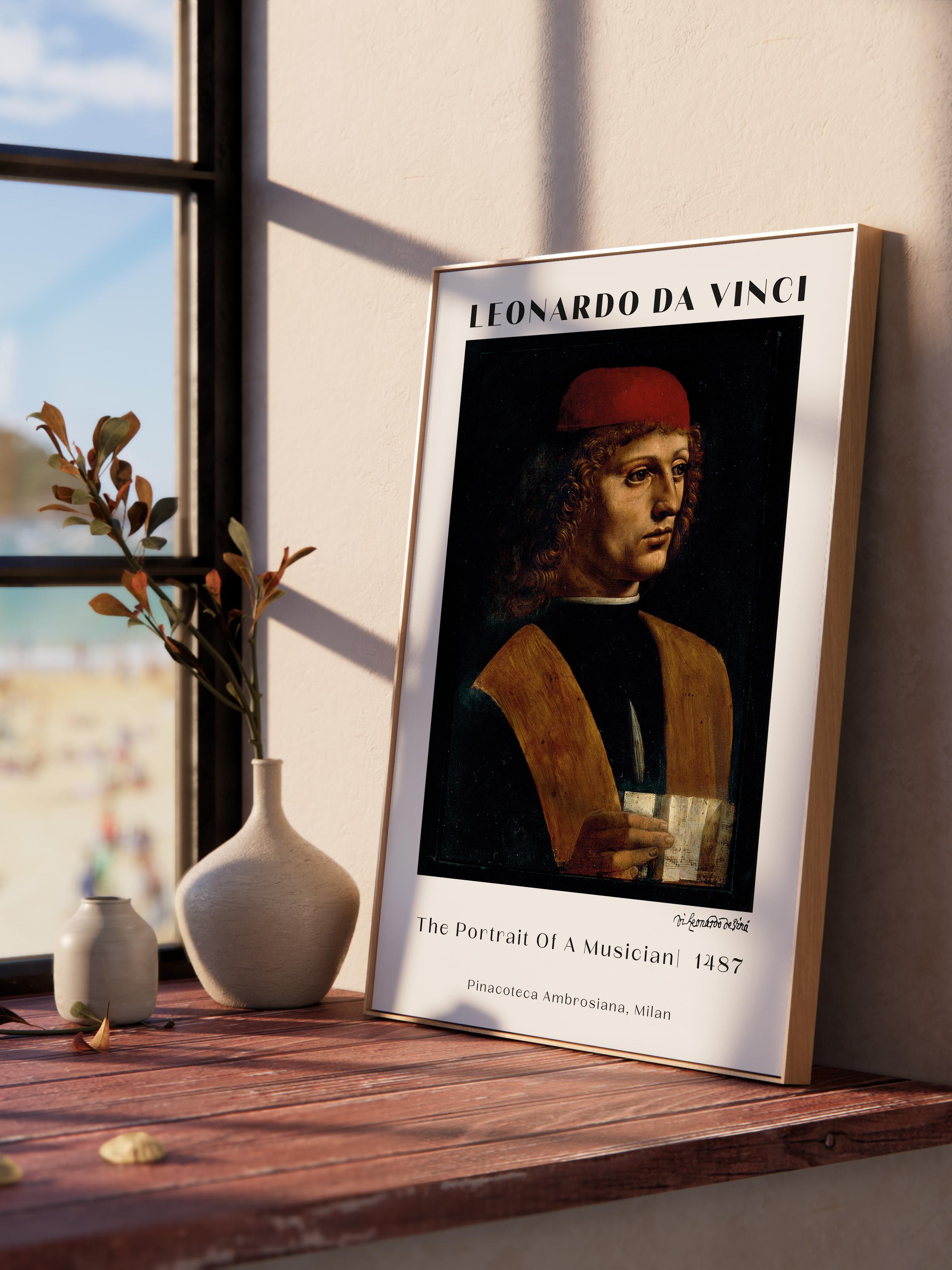 Leonardo Da Vinci Duvar Posteri - Duvar Dekoru - Sanat Serisi Posterleri - Kalın Kağıt - Çerçevesiz