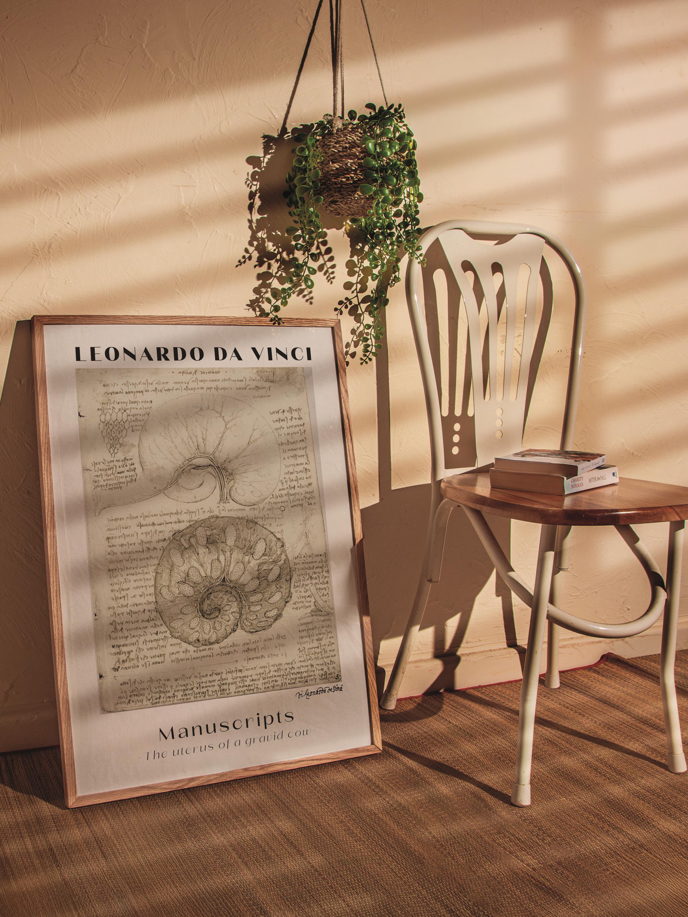 Leonardo Da Vinci Duvar Posteri - Duvar Dekoru - Sanat Serisi Posterleri - Kalın Kağıt - Çerçevesiz