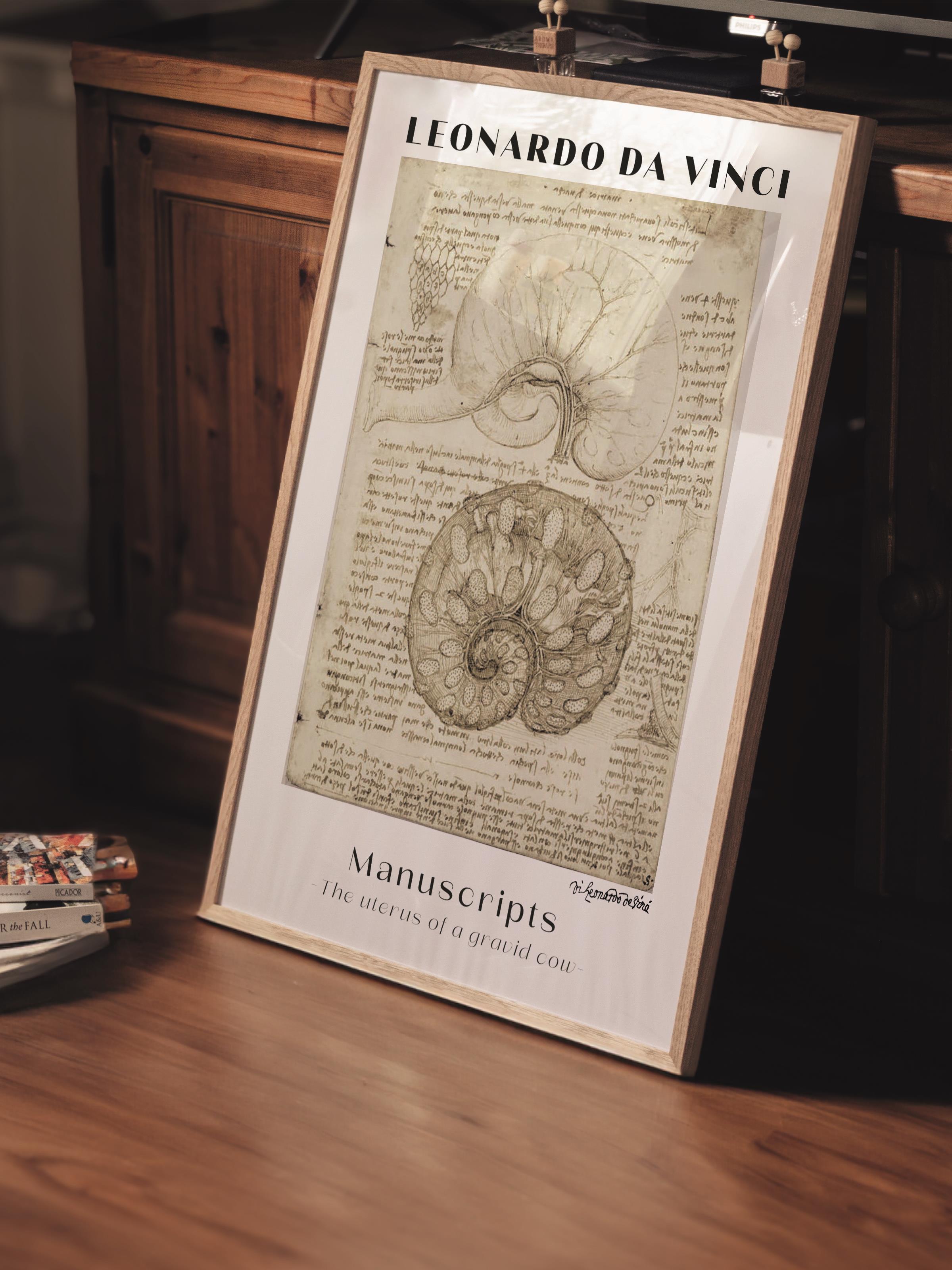 Leonardo Da Vinci Duvar Posteri - Duvar Dekoru - Sanat Serisi Posterleri - Kalın Kağıt - Çerçevesiz