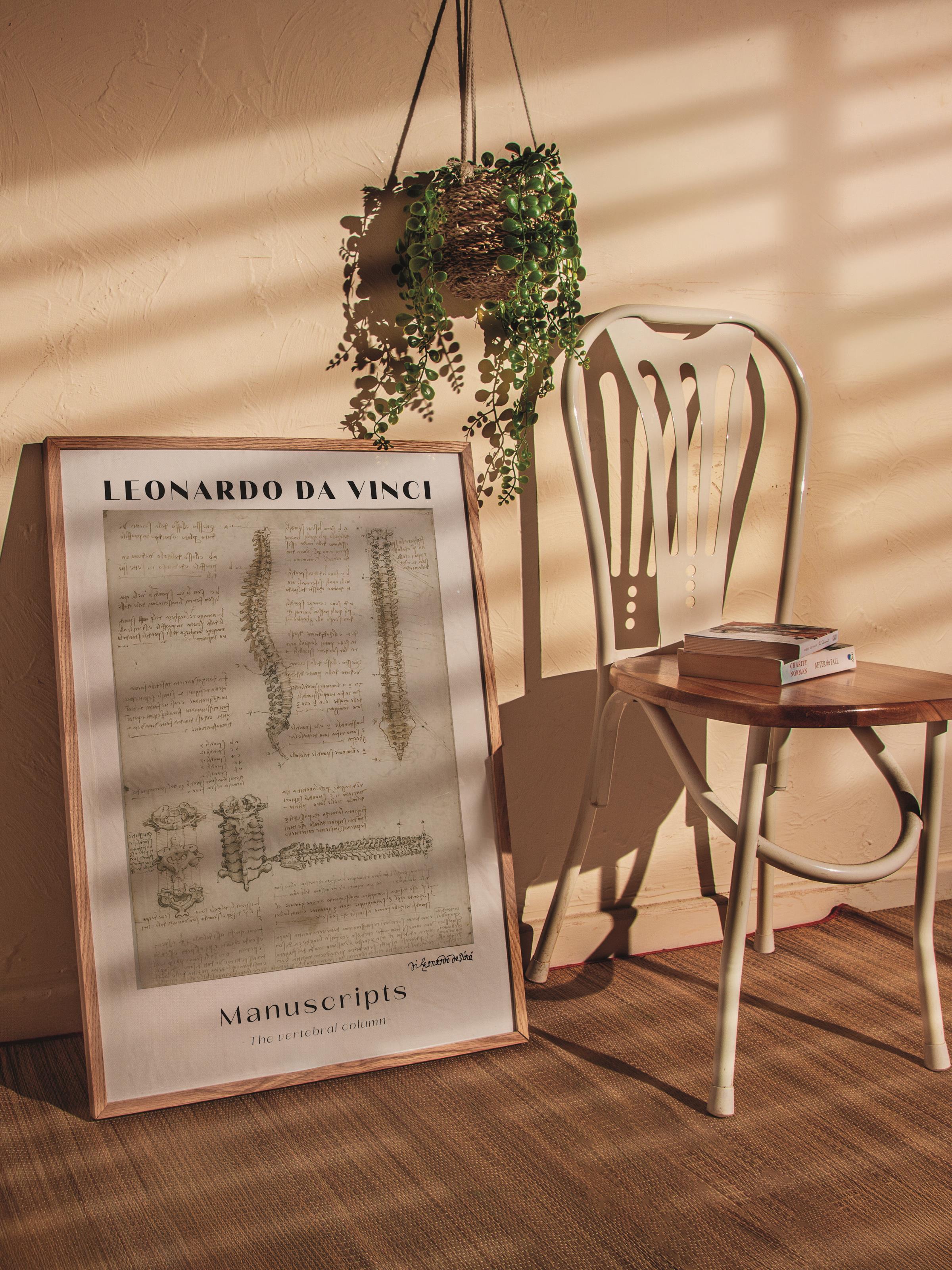 Leonardo Da Vinci Duvar Posteri - Duvar Dekoru - Sanat Serisi Posterleri - Kalın Kağıt - Çerçevesiz