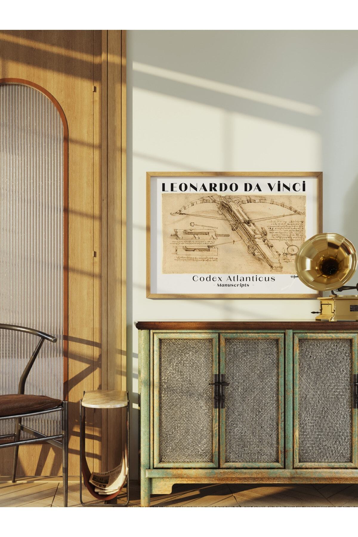 Leonardo Da Vinci Duvar Posteri - Sanat Poster - Sanat Serisi Posterleri - Kalın Kağıt, Çerçevesiz