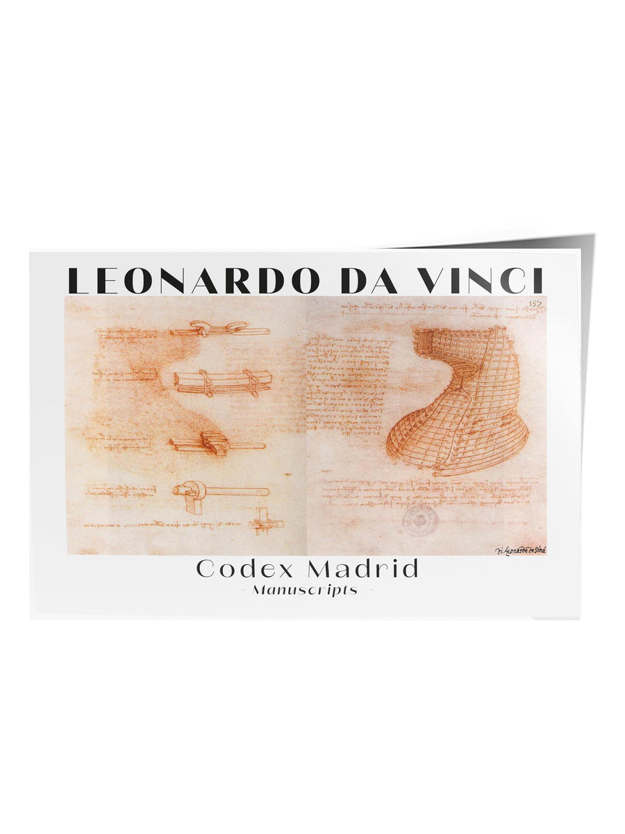 Farklı Tonlarda LEONARDO DA VINCI Modern Sanat Çerçevesiz Poster