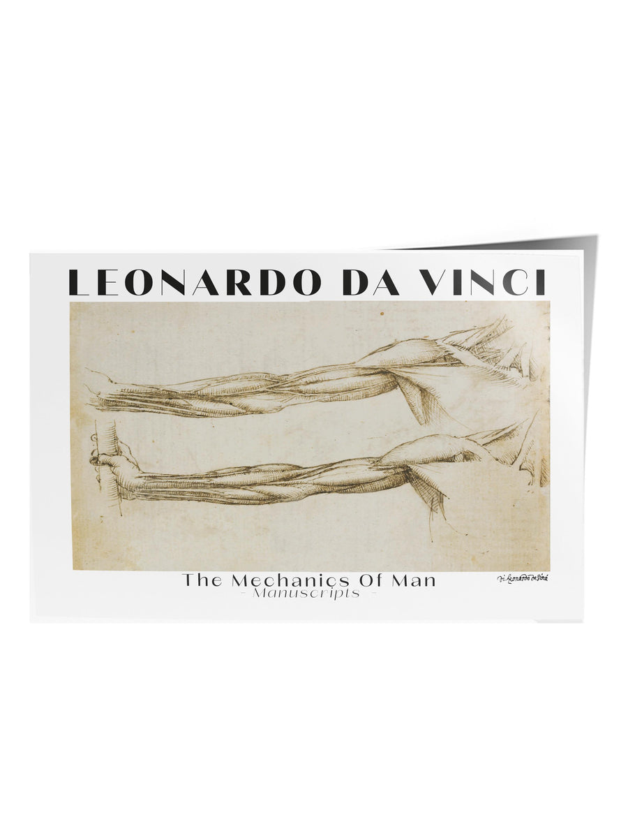 Farklı Tonlarda LEONARDO DA VINCI Modern Sanat Çerçevesiz Poster