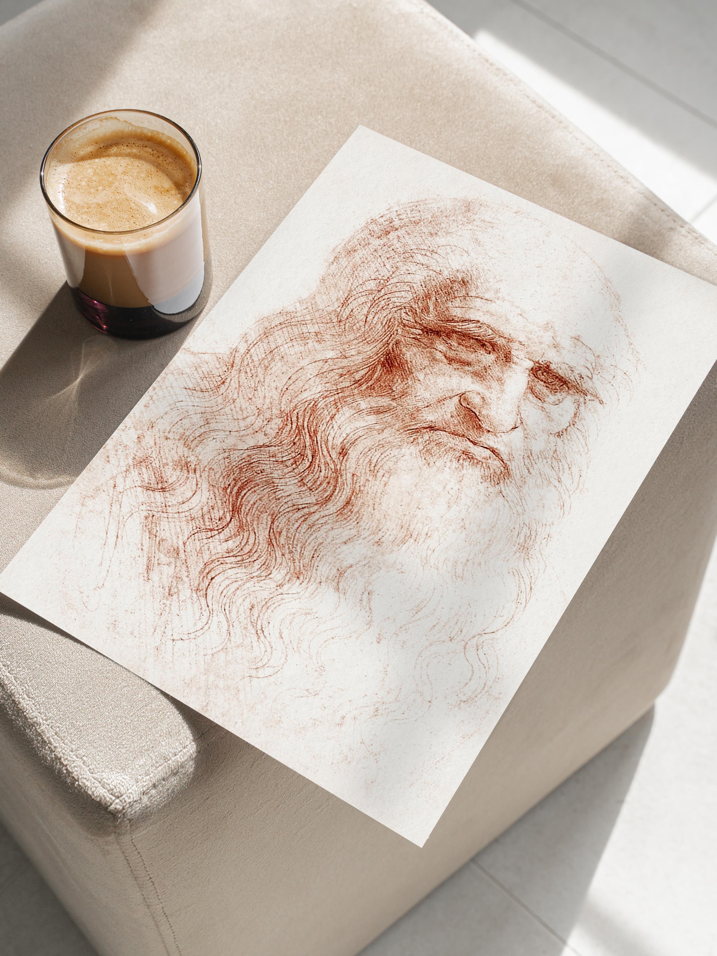 Leonardo Da Vinci Poster No:6 Modern Sanat Poster - Sanat Dekor Serisi - Duvar Tablosu, HD Baskı