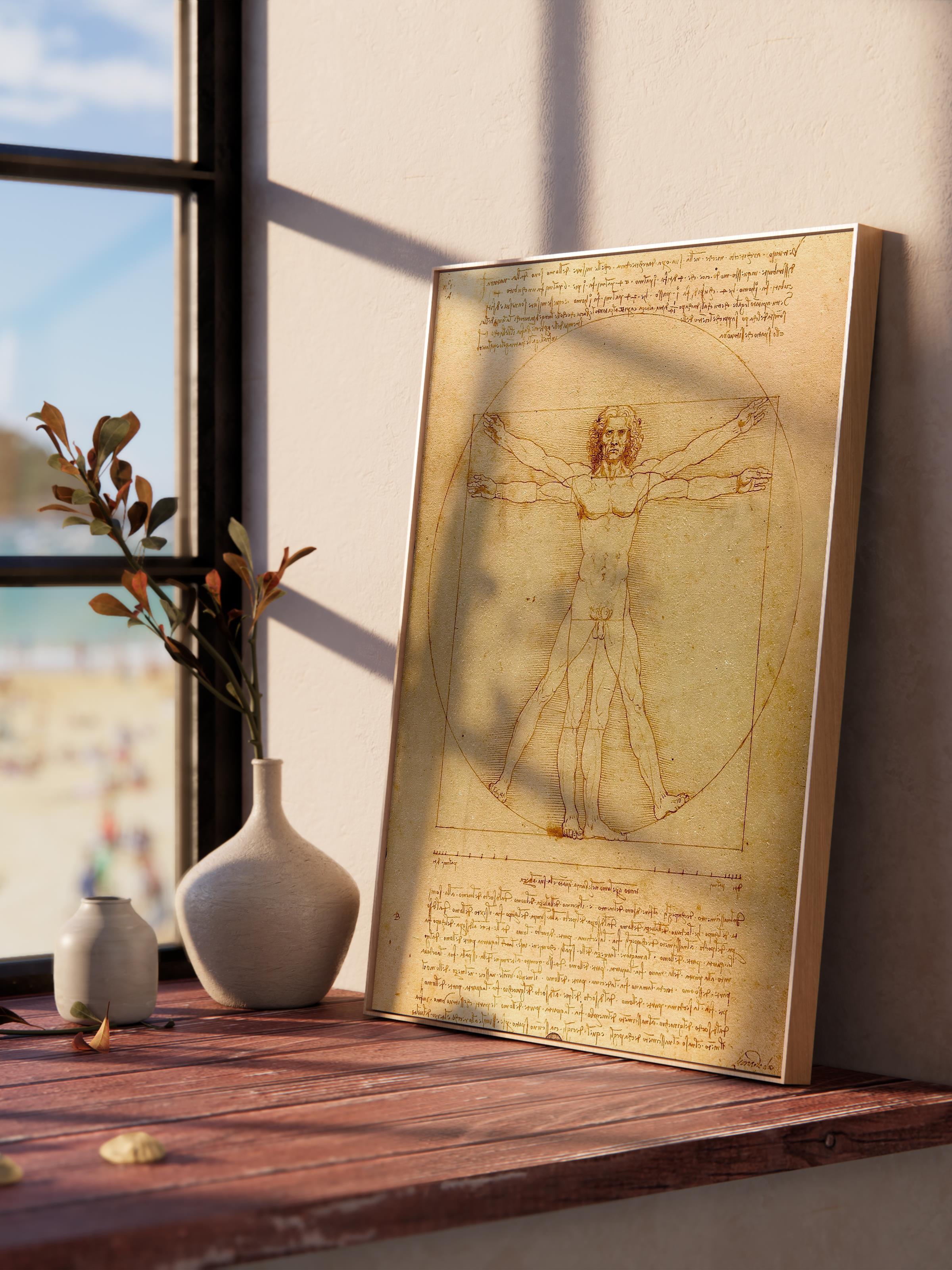 Leonardo Da Vinci Poster No:7 Modern Sanat Poster - Sanat Dekor Serisi - Duvar Tablosu, HD Baskı