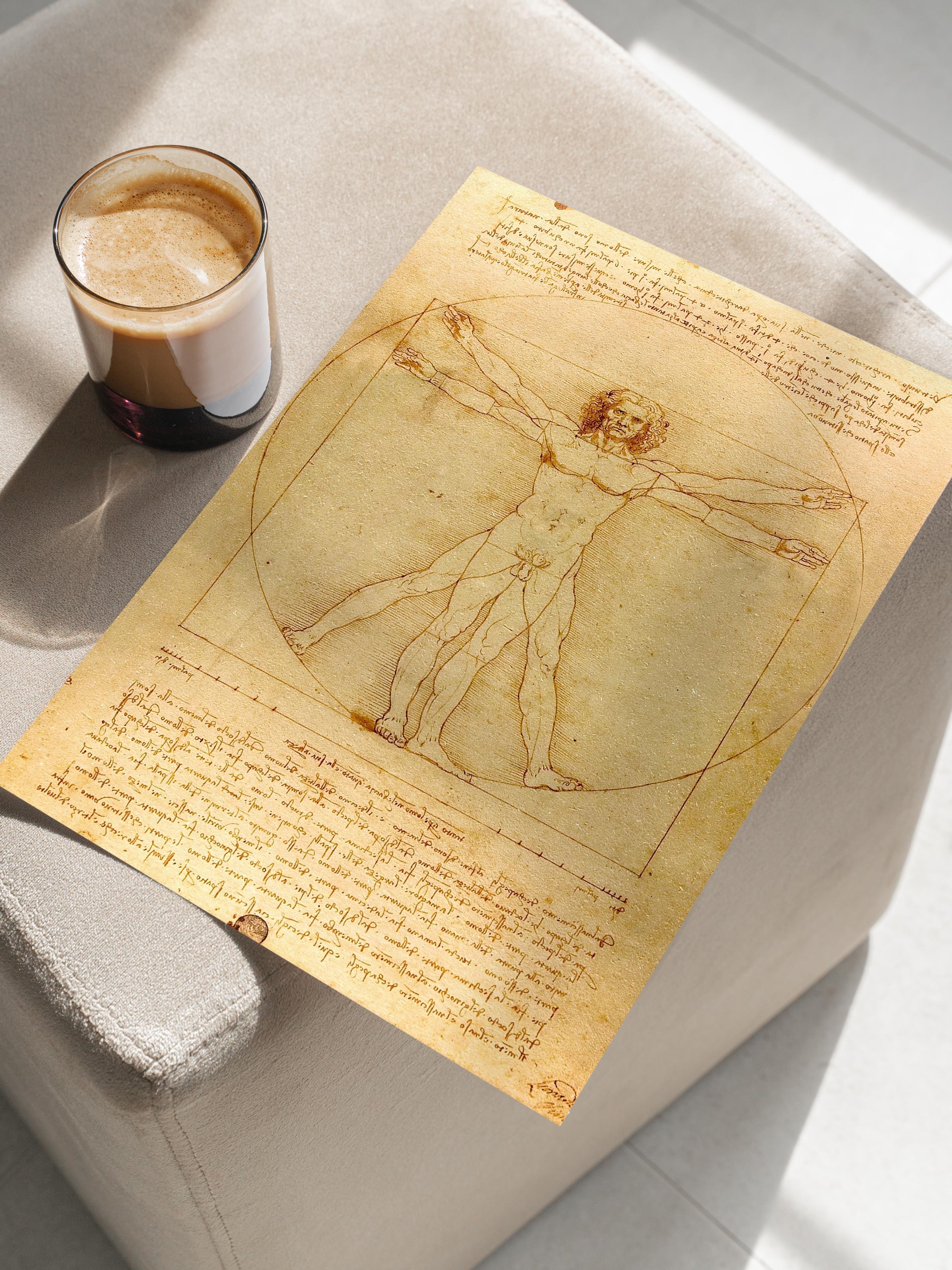 Leonardo Da Vinci Poster No:7 Modern Sanat Poster - Sanat Dekor Serisi - Duvar Tablosu, HD Baskı
