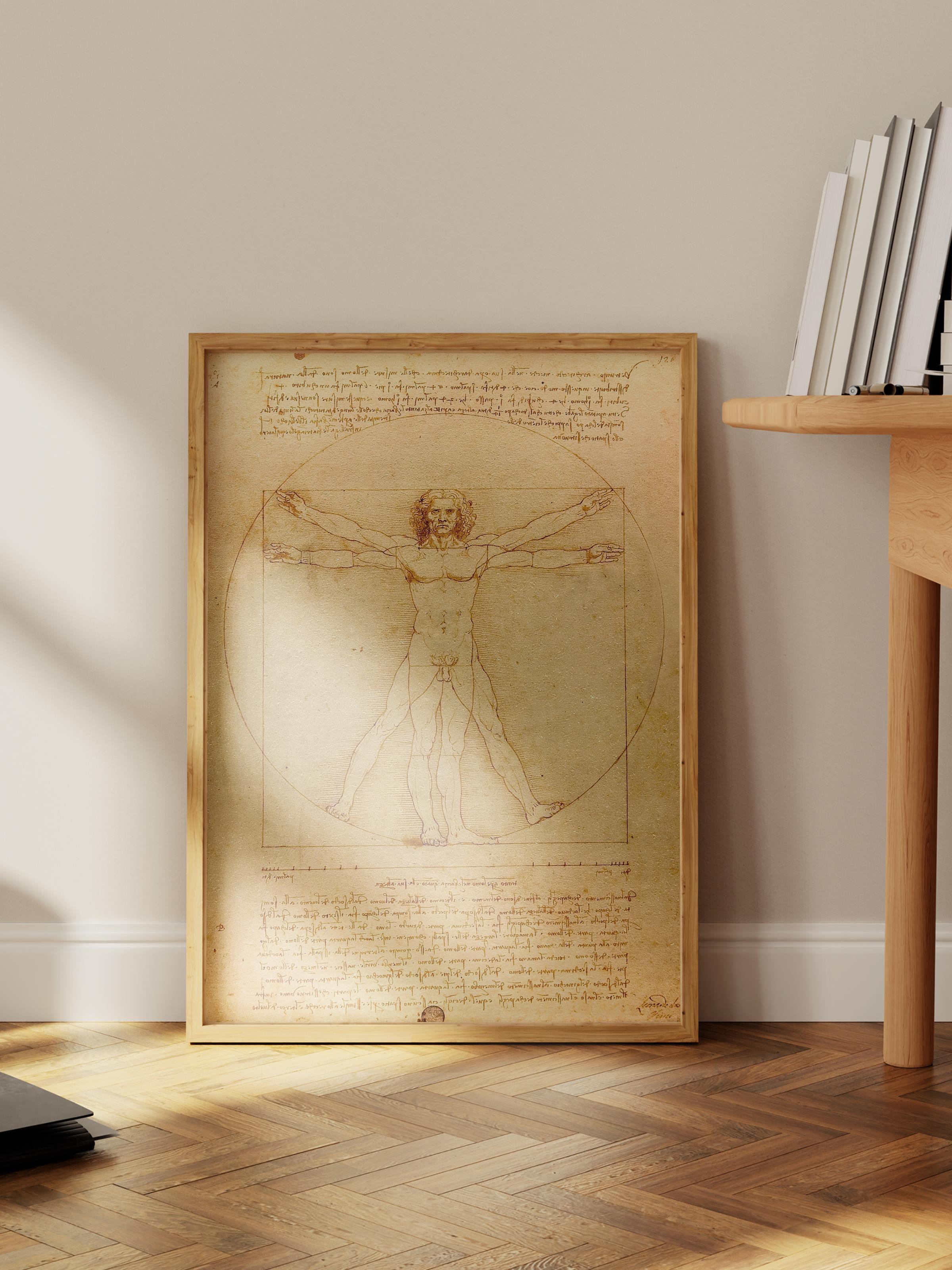 Leonardo Da Vinci Poster No:7 Modern Sanat Poster - Sanat Dekor Serisi - Duvar Tablosu, HD Baskı