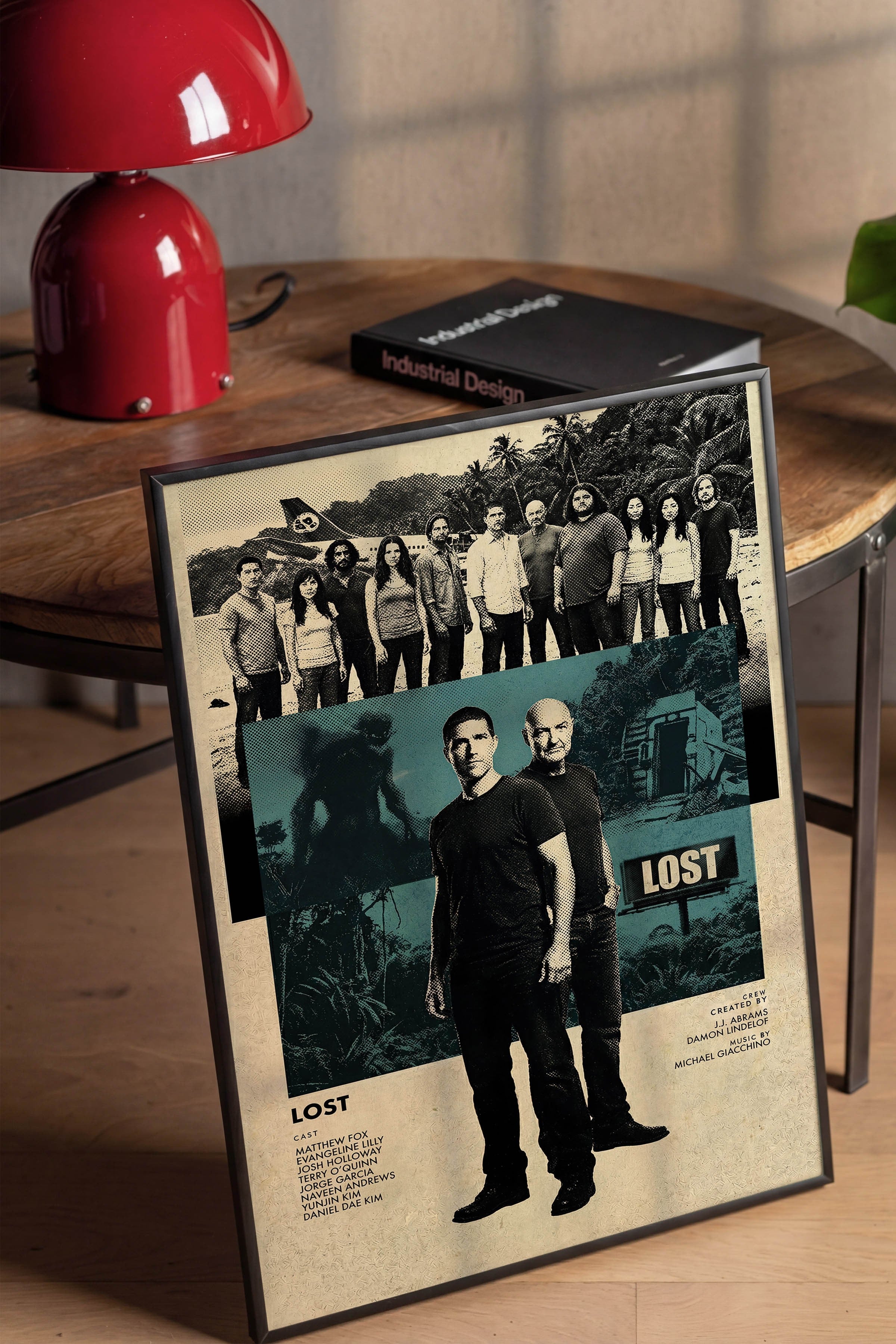 Lost Siyah Çerçeveli Poster, Sinema ve Dizi Tablo, Film Dizi Afişleri NO:112774