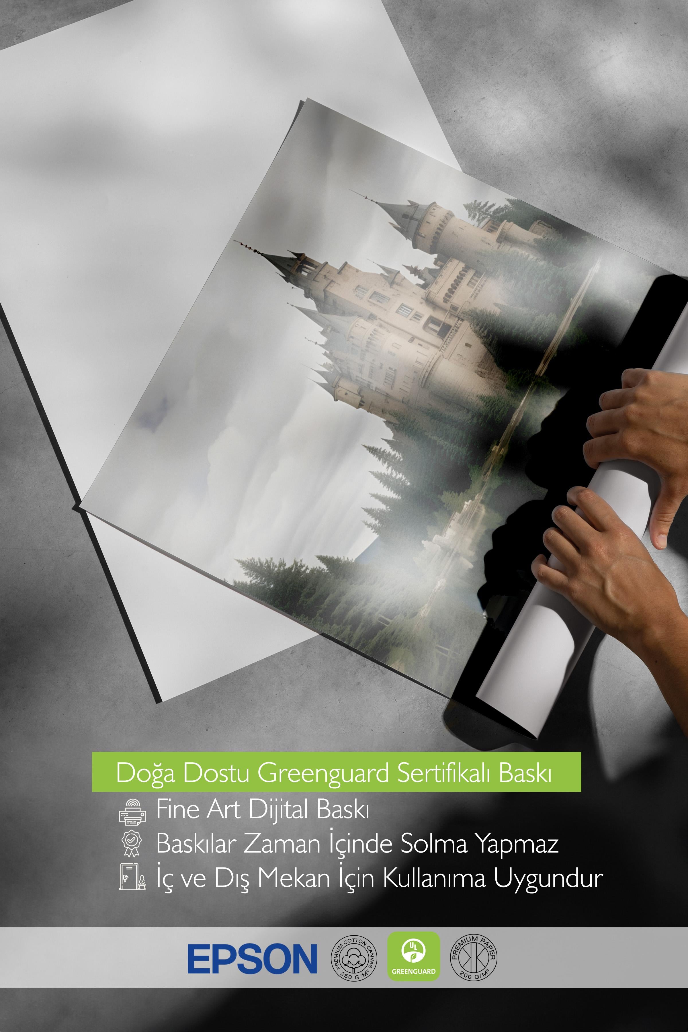 Magic Castle Reflection Poster, Dikey Duvar Tablosu Comfort Serisi NO:108496