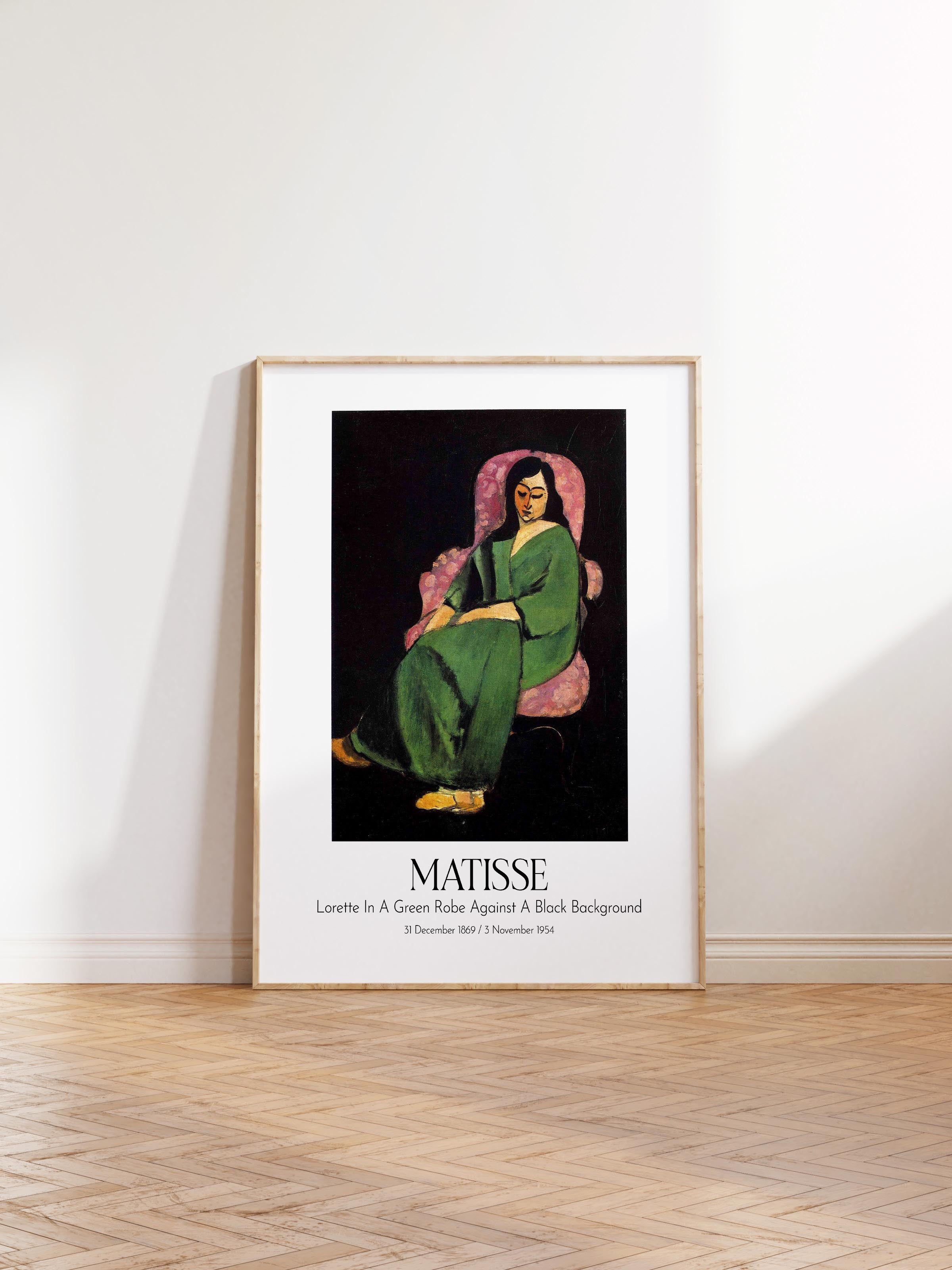Matisse, Ahşap Çerçeveli Tablo, Sanat Serisi NO:112302