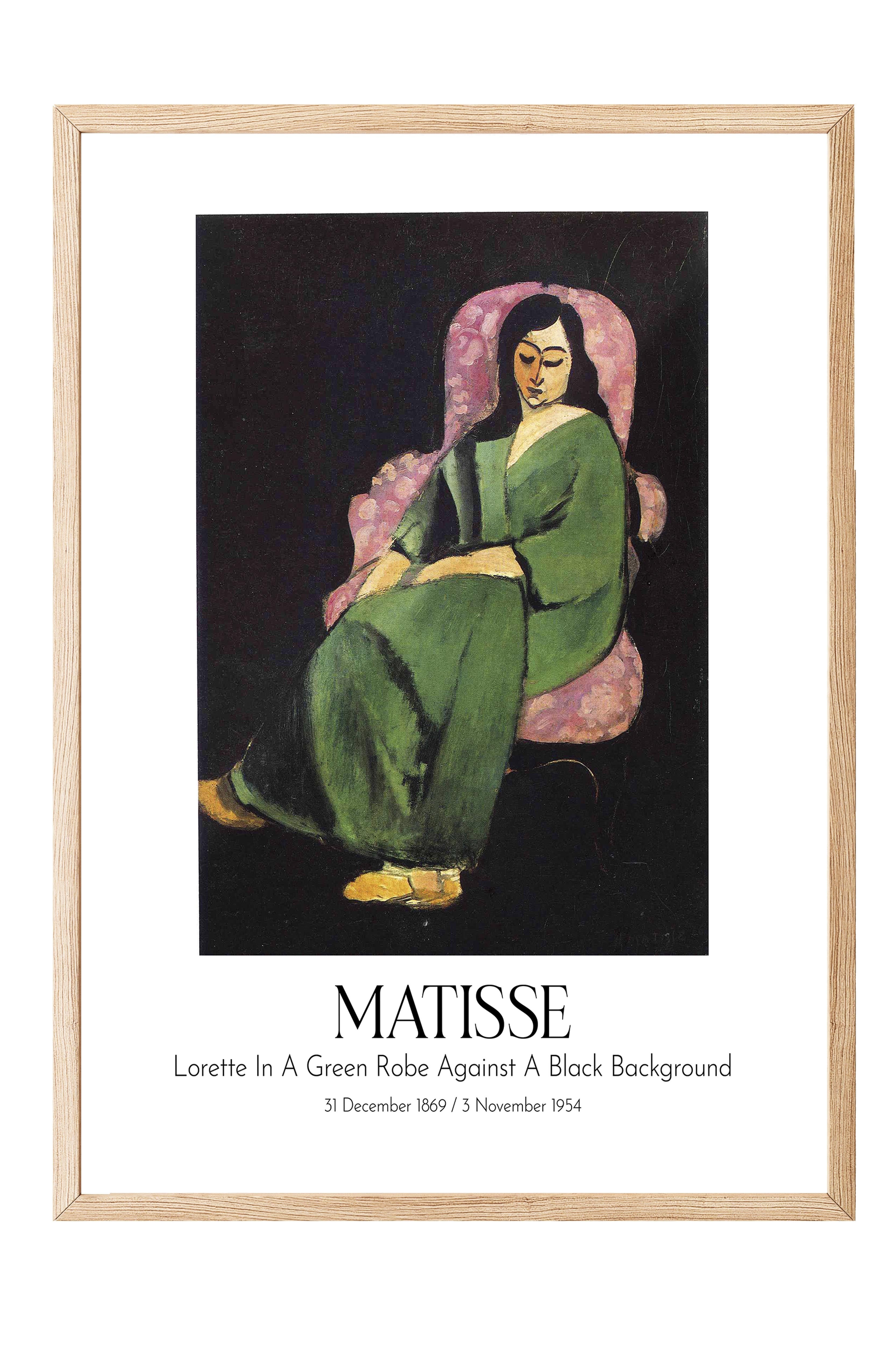 Matisse, Ahşap Çerçeveli Tablo, Sanat Serisi NO:112302