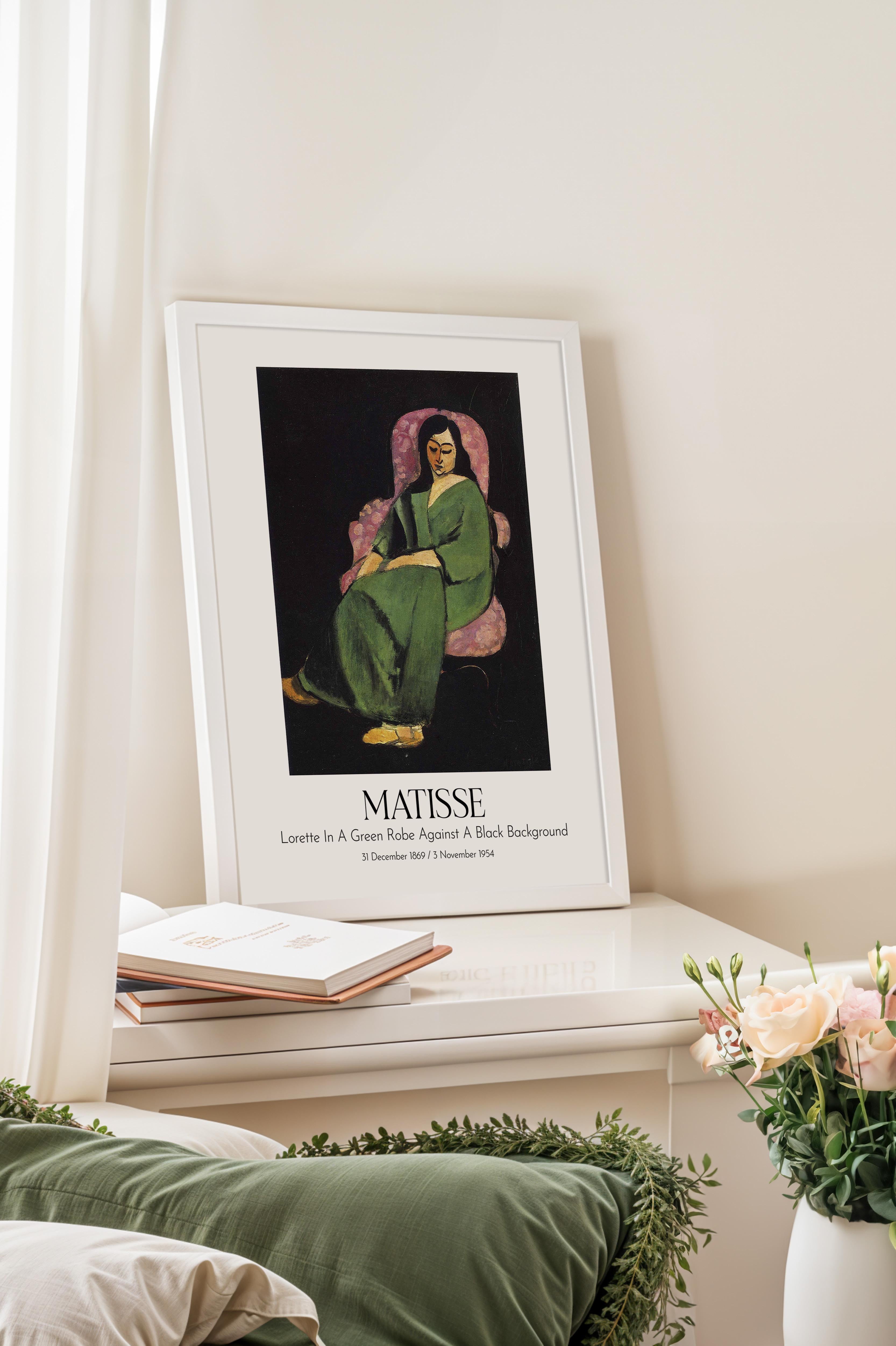 Matisse, Beyaz Çerçeveli Tablo, Sanat Serisi NO:112302