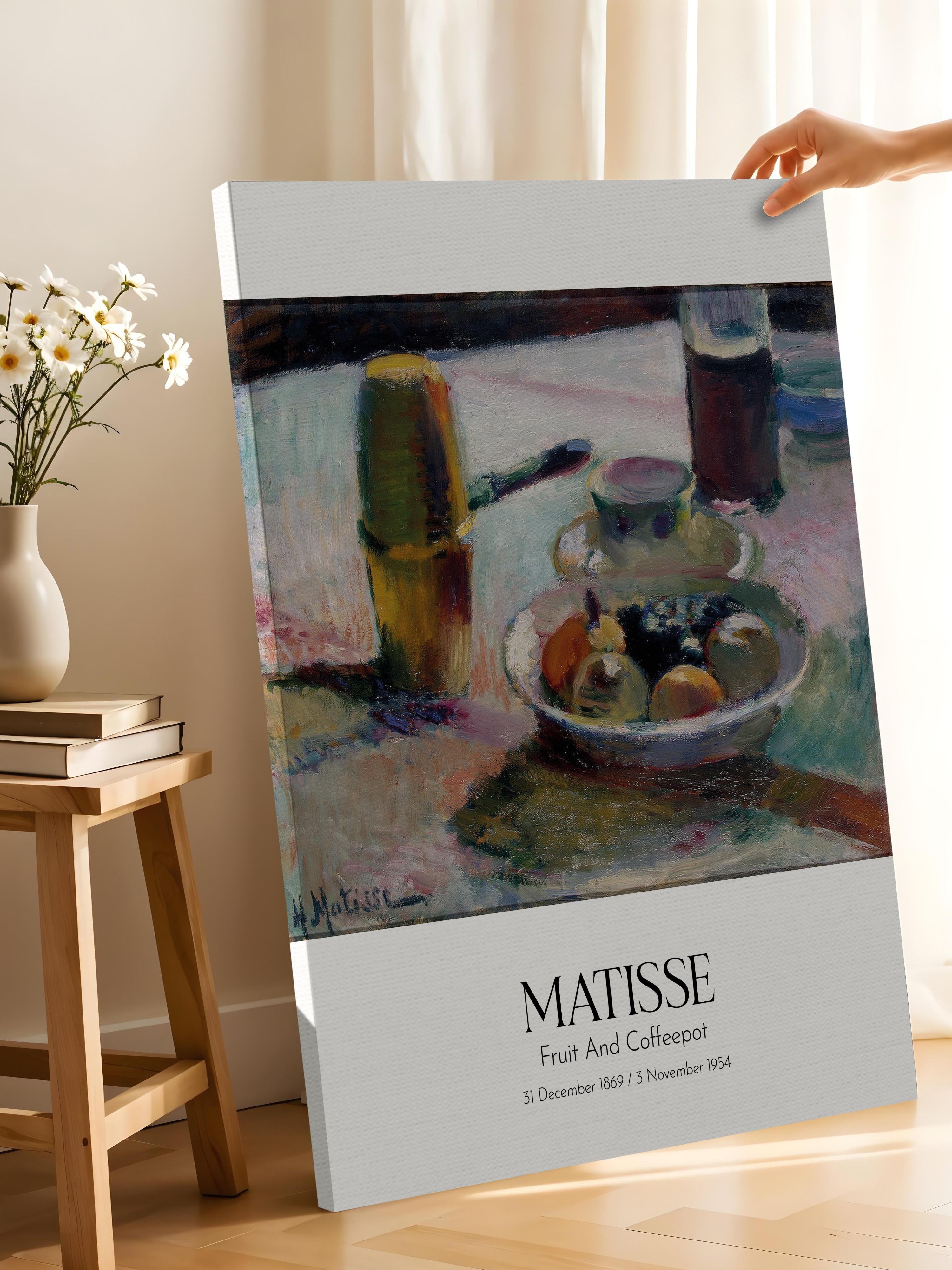 Matisse - Fruit And Coffeepot, Kanvas Tablo, Sanat Serisi NO:112300
