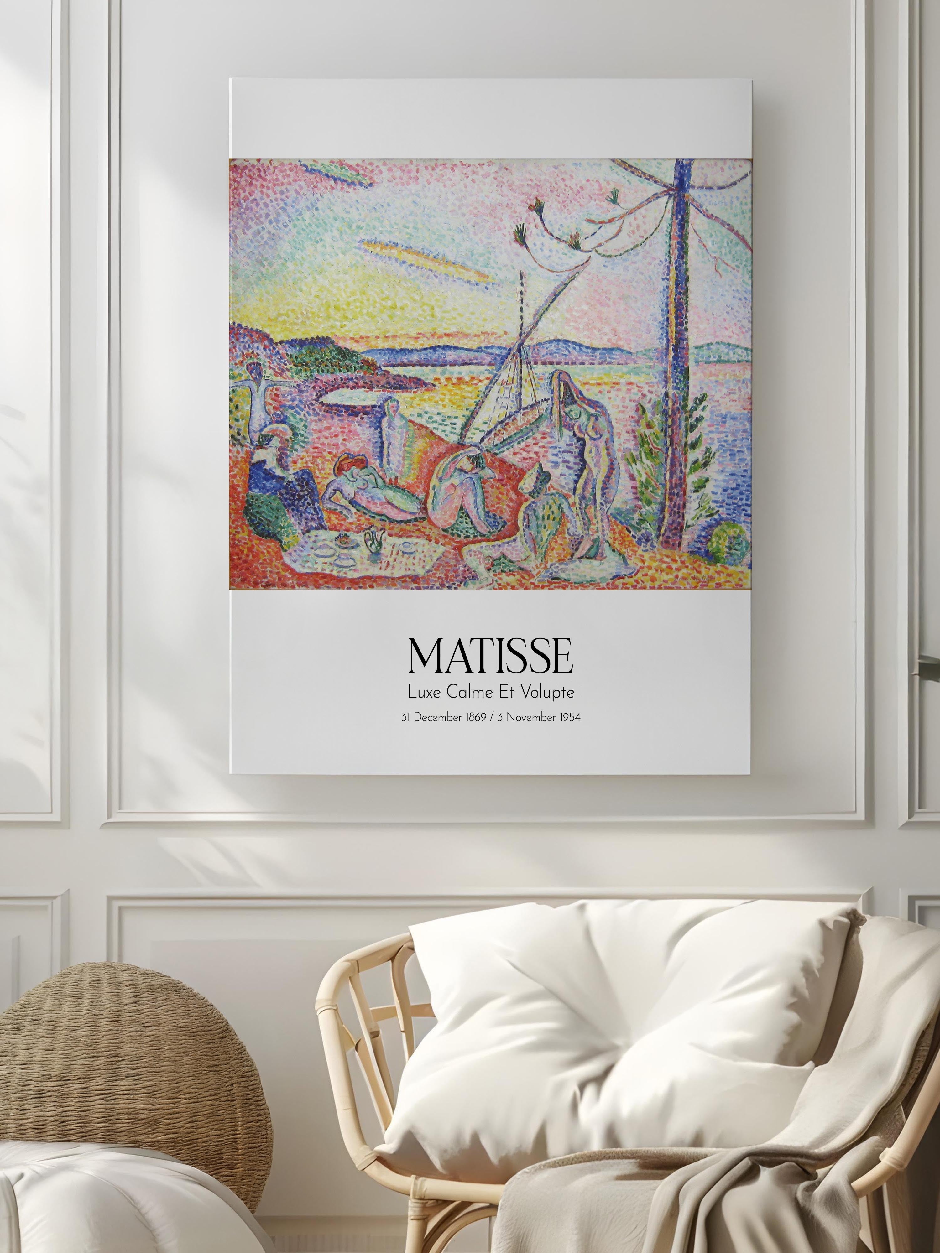 Matisse - Luxe Calme Et Volupte, Kanvas Tablo, Sanat Serisi NO:112303