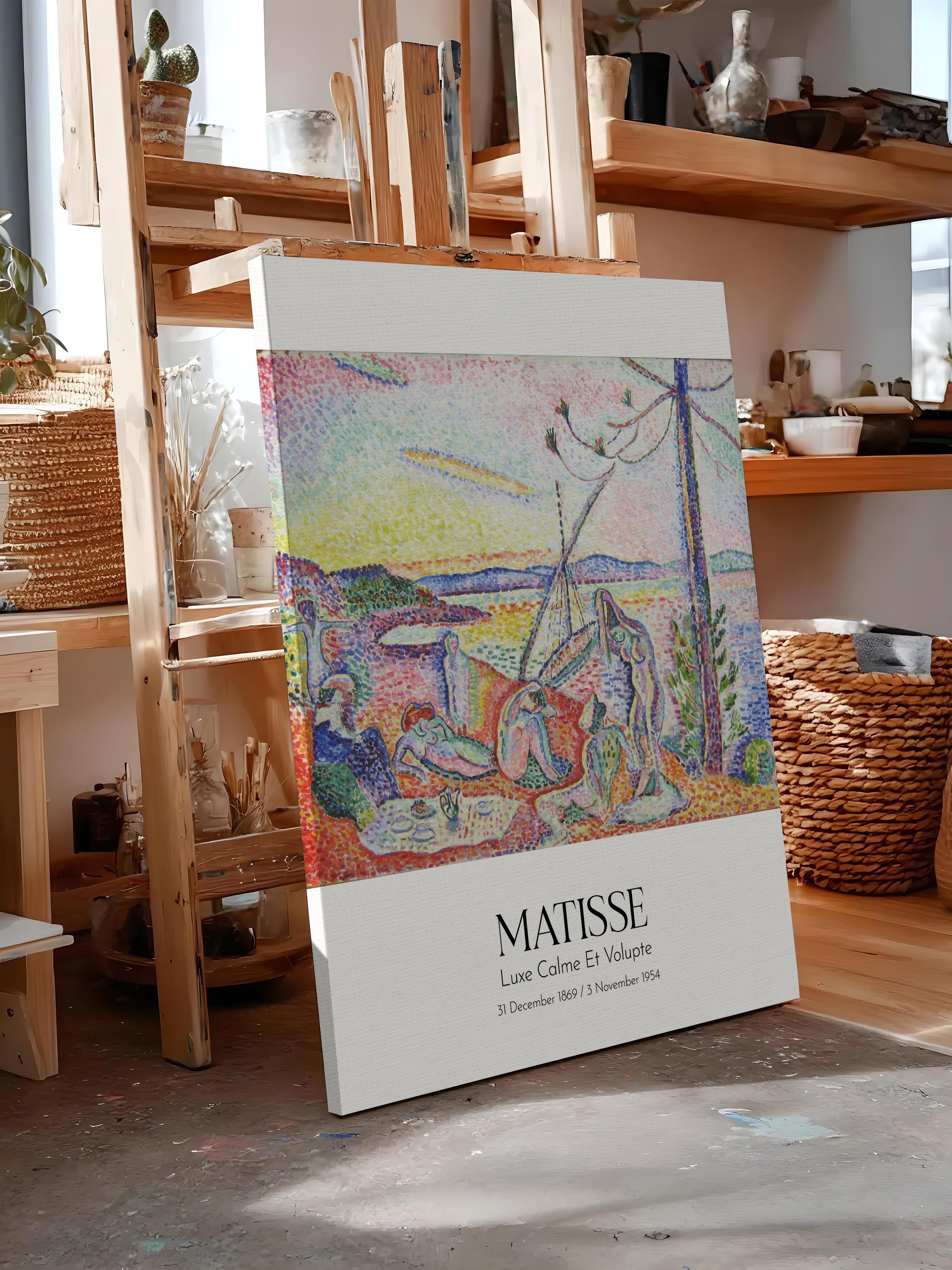 Matisse - Luxe Calme Et Volupte, Kanvas Tablo, Sanat Serisi NO:112303