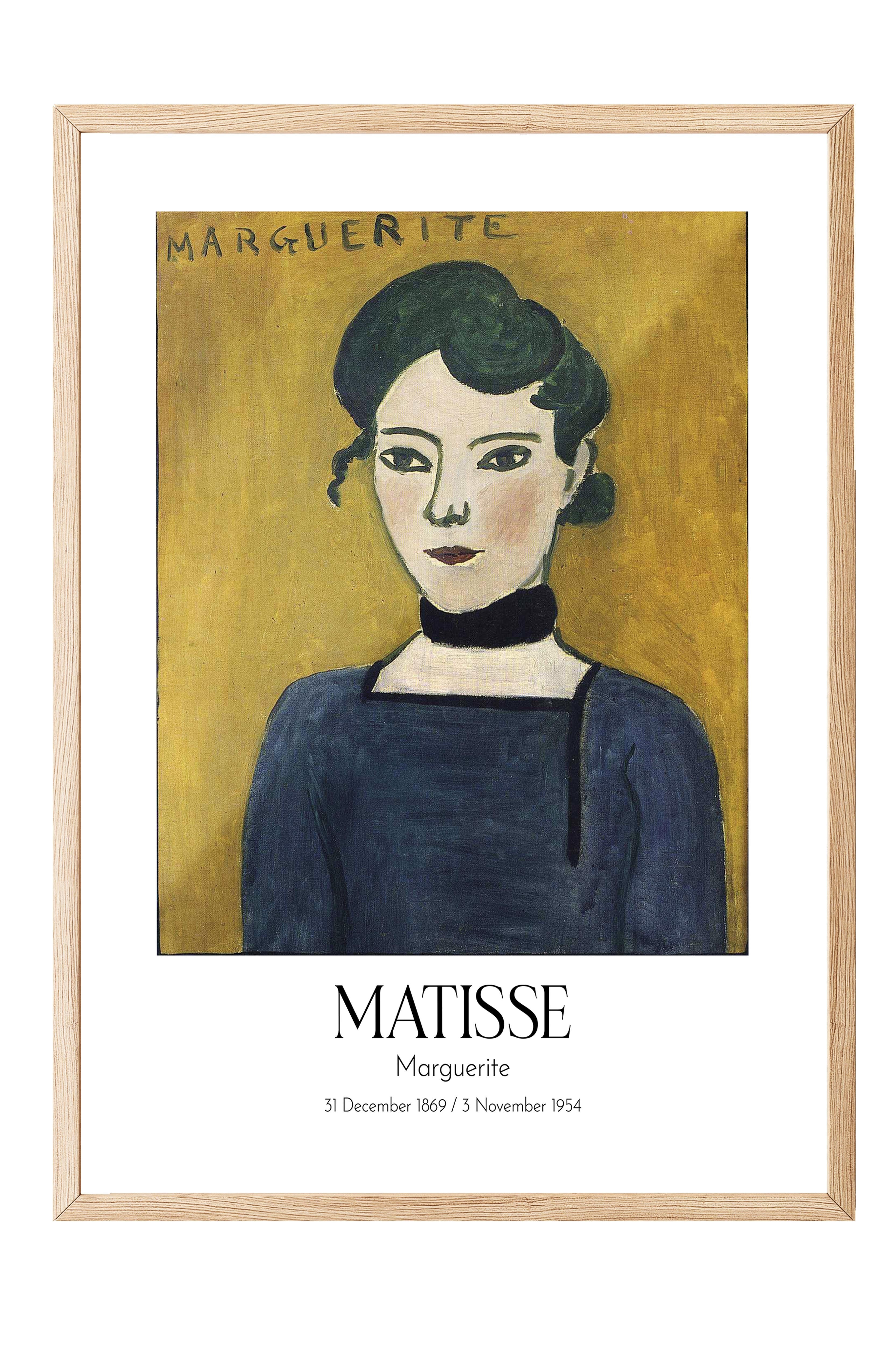 Matisse - Marguerite, Ahşap Çerçeveli Tablo, Sanat Serisi NO:112304