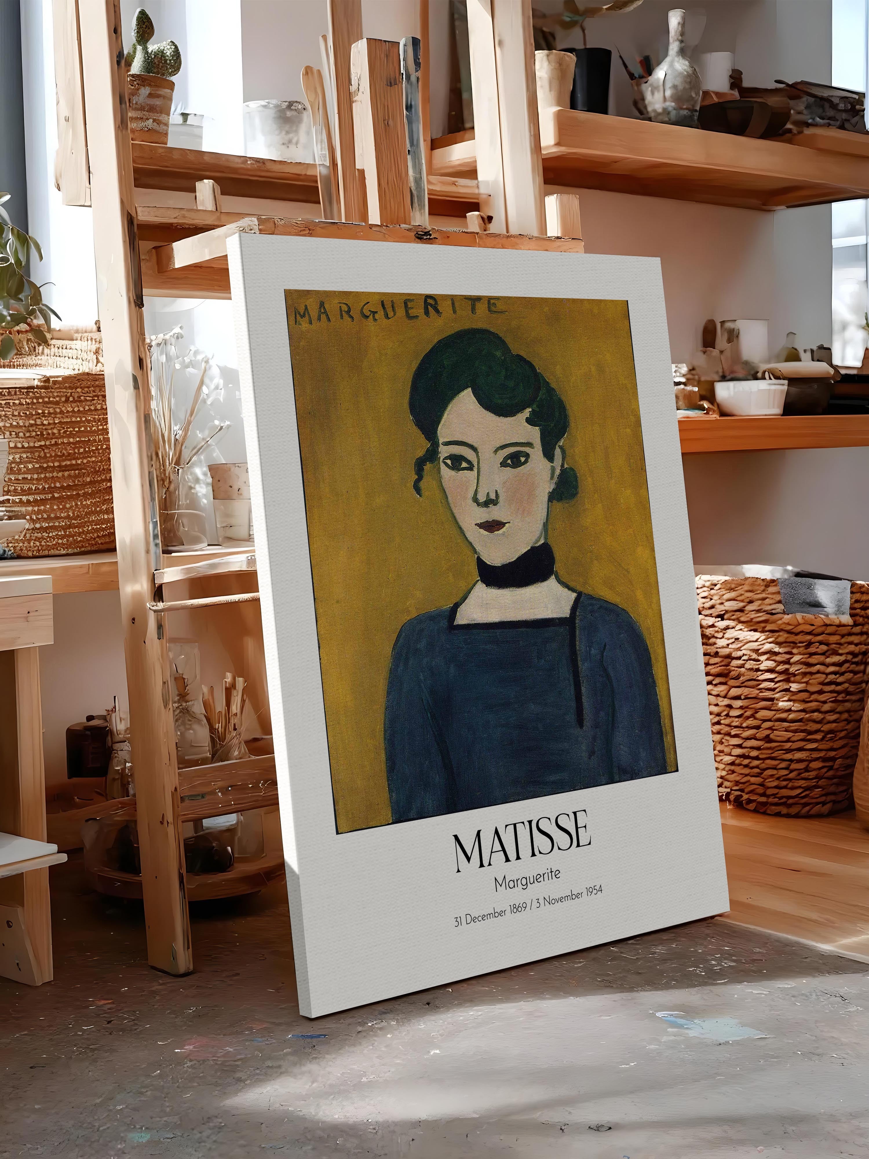 Matisse - Marguerite, Kanvas Tablo, Sanat Serisi NO:112304