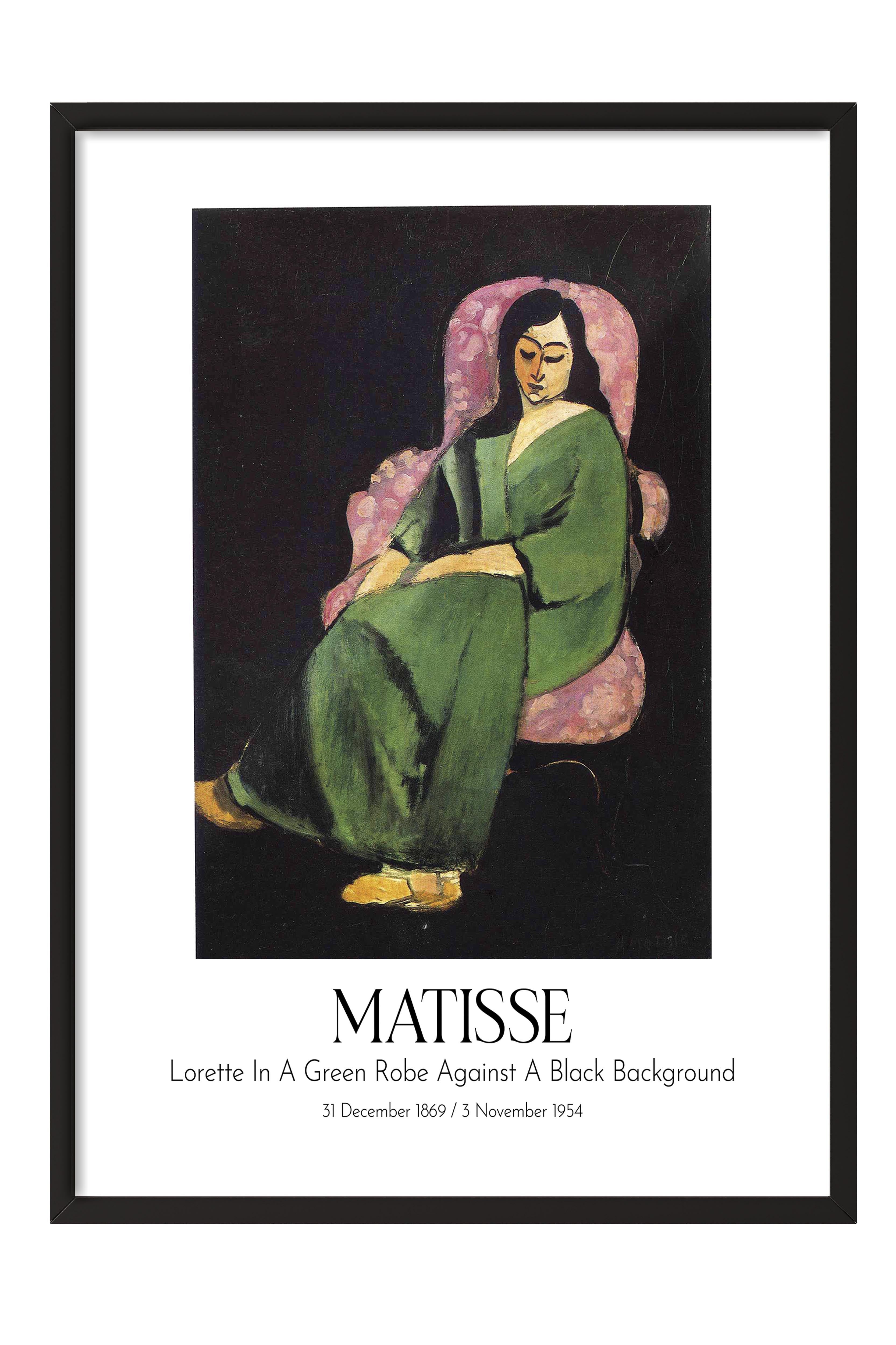 Matisse, Siyah Çerçeveli Tablo, Sanat Serisi NO:112302